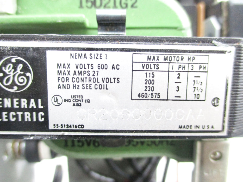 GENERAL ELECTRIC CR209C000CAA NSNP