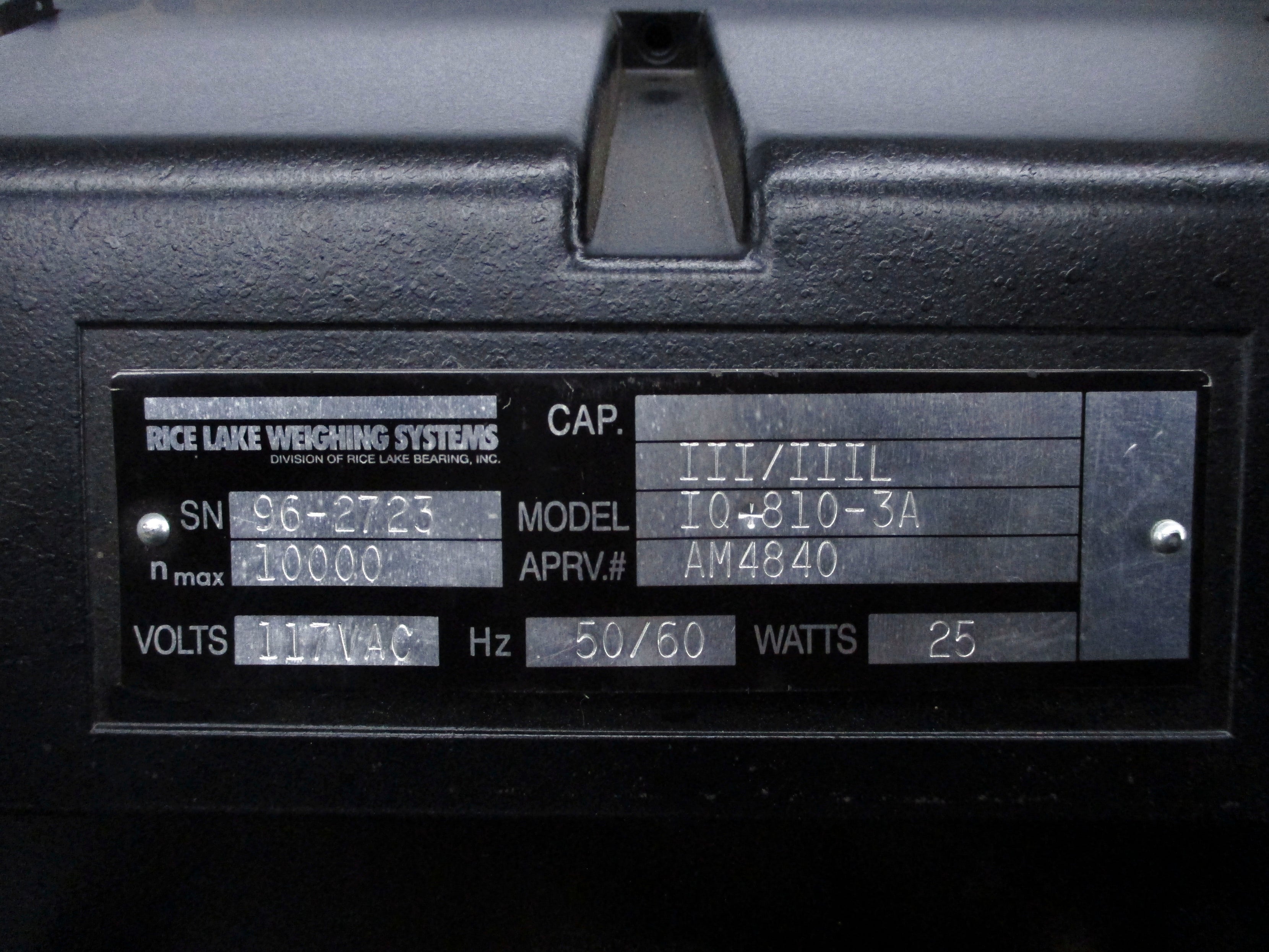 RICE LAKE IQ+810-3A UNMP