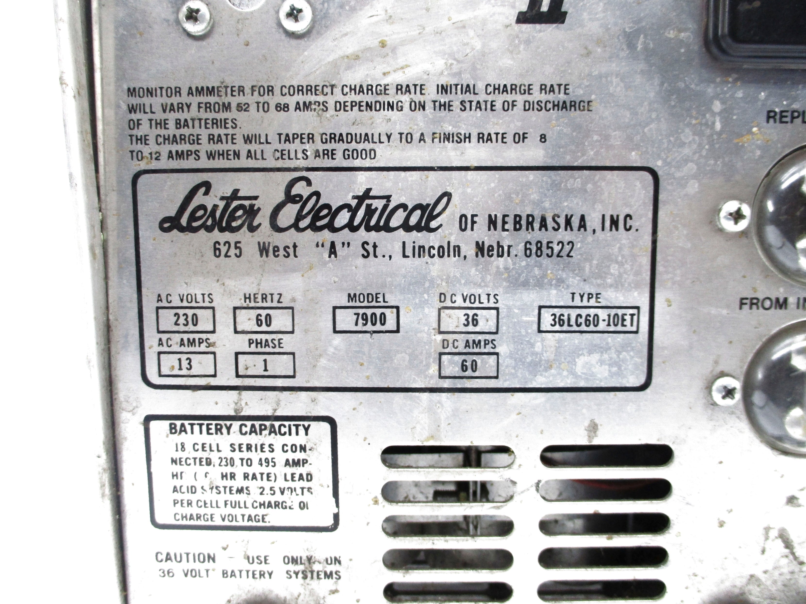 LESTER ELECTRICAL 36LC60-10ET UNMP