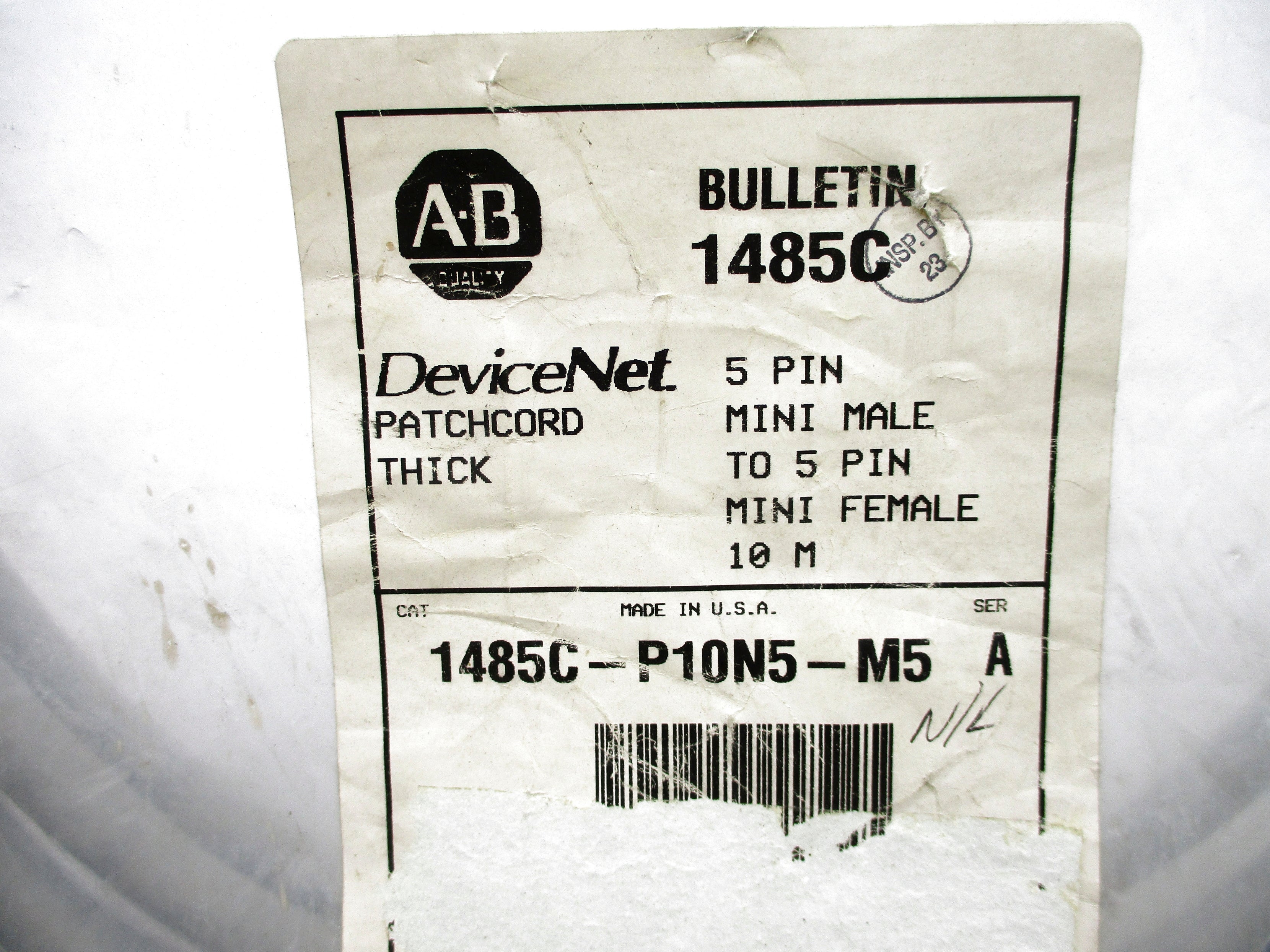ALLEN BRADLEY 1485C-P10N5-M5 SER. A NSMP
