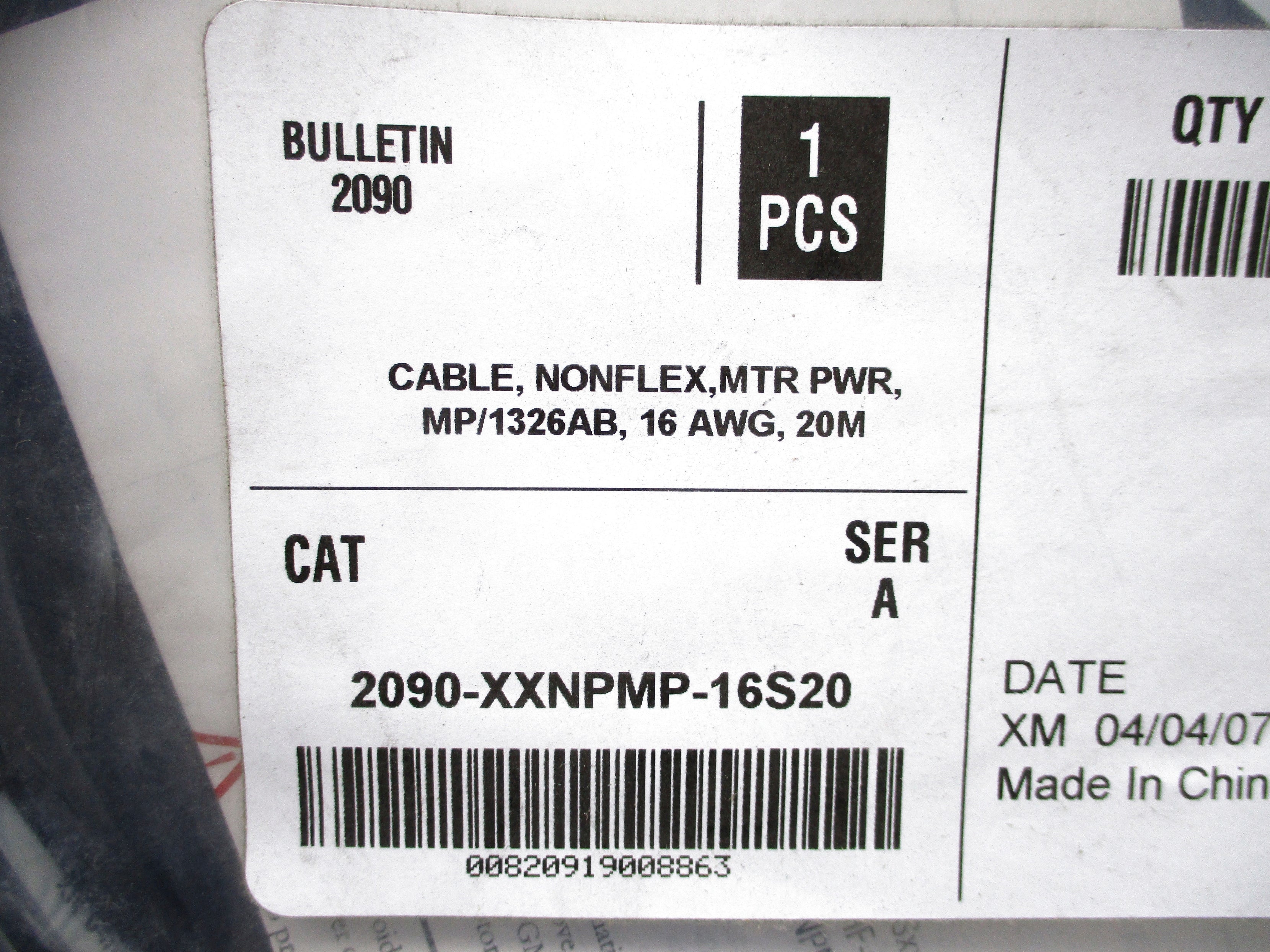 ALLEN BRADLEY 2090-XXNPMP-16S20 SER. A NSMP