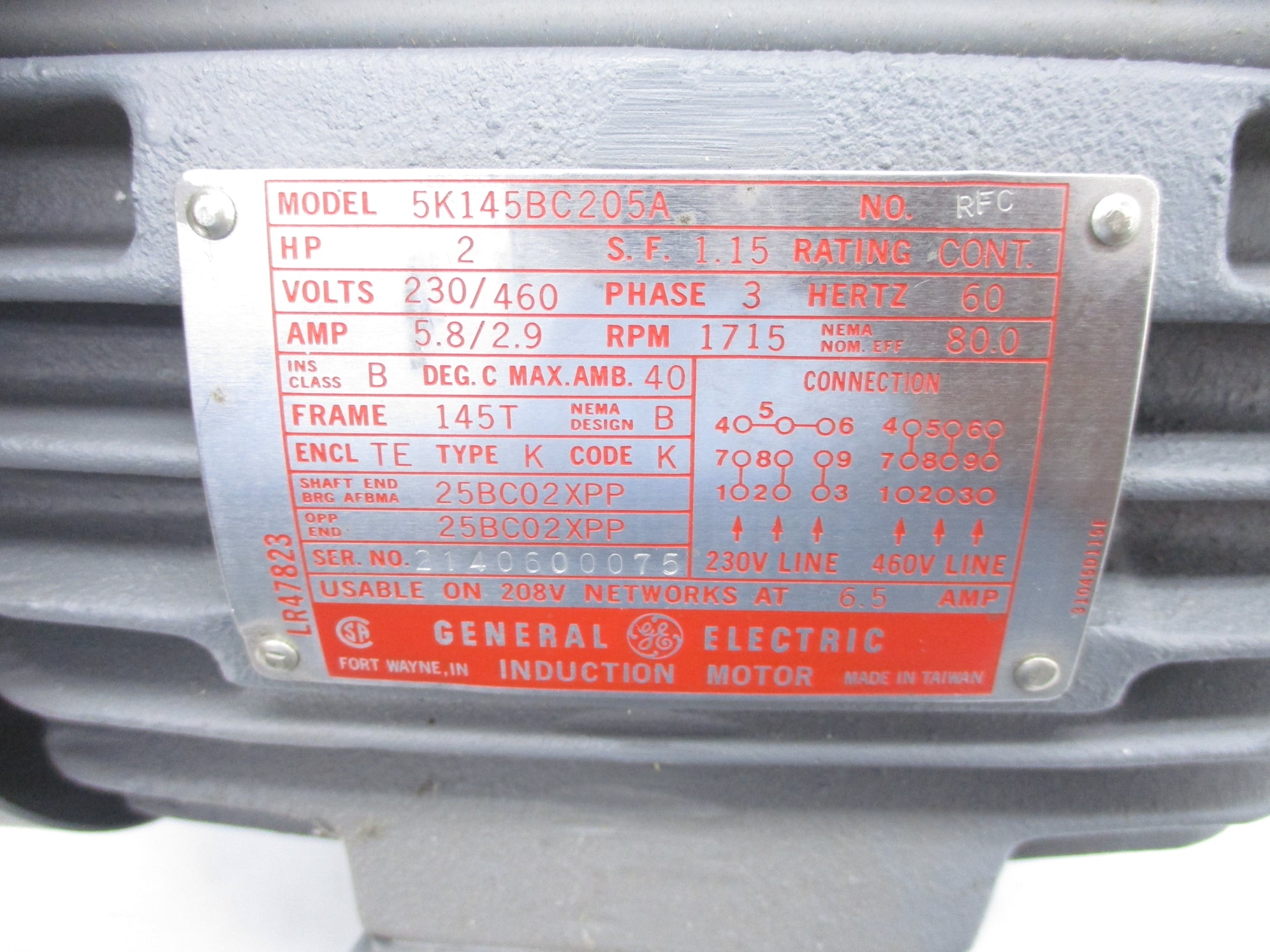 GENERAL ELECTRIC 5K145BC205A NSNP