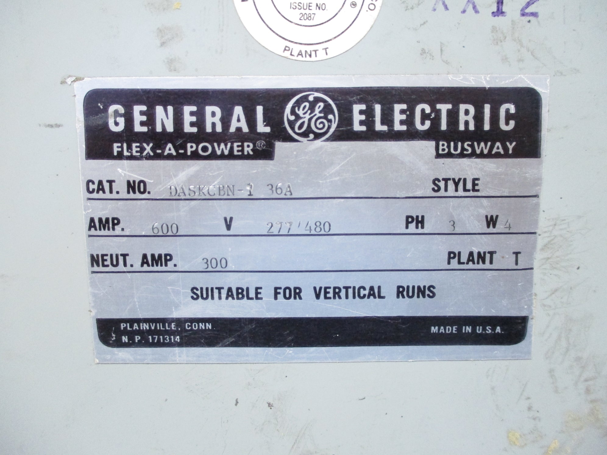 GENERAL ELECTRIC DASKCBN-1 NSNP