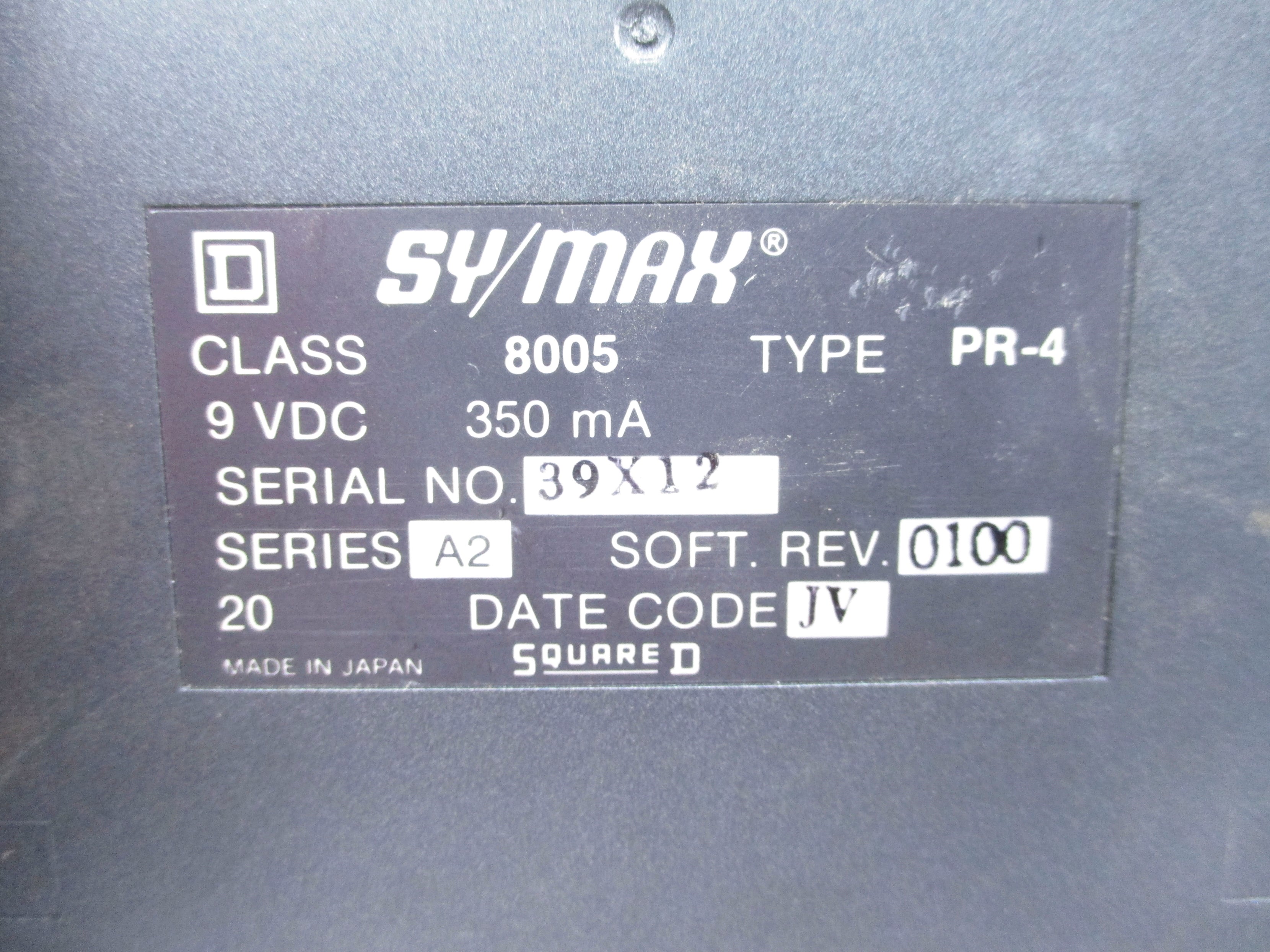 SQUARE D 8005PR-4 SER. A2 UNMP