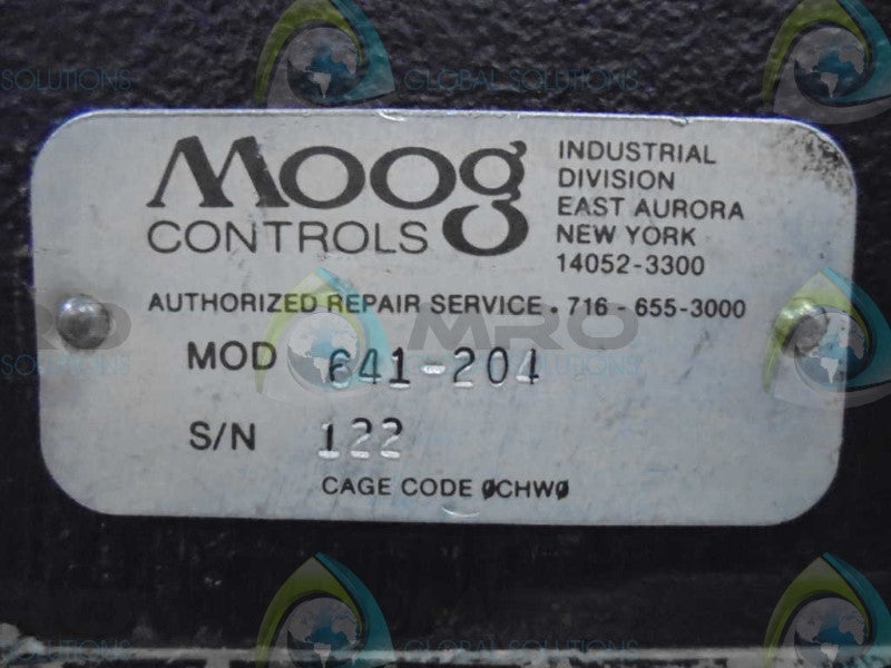 MOOG CONTROLS 641-204 VALVE *NEW NO BOX*