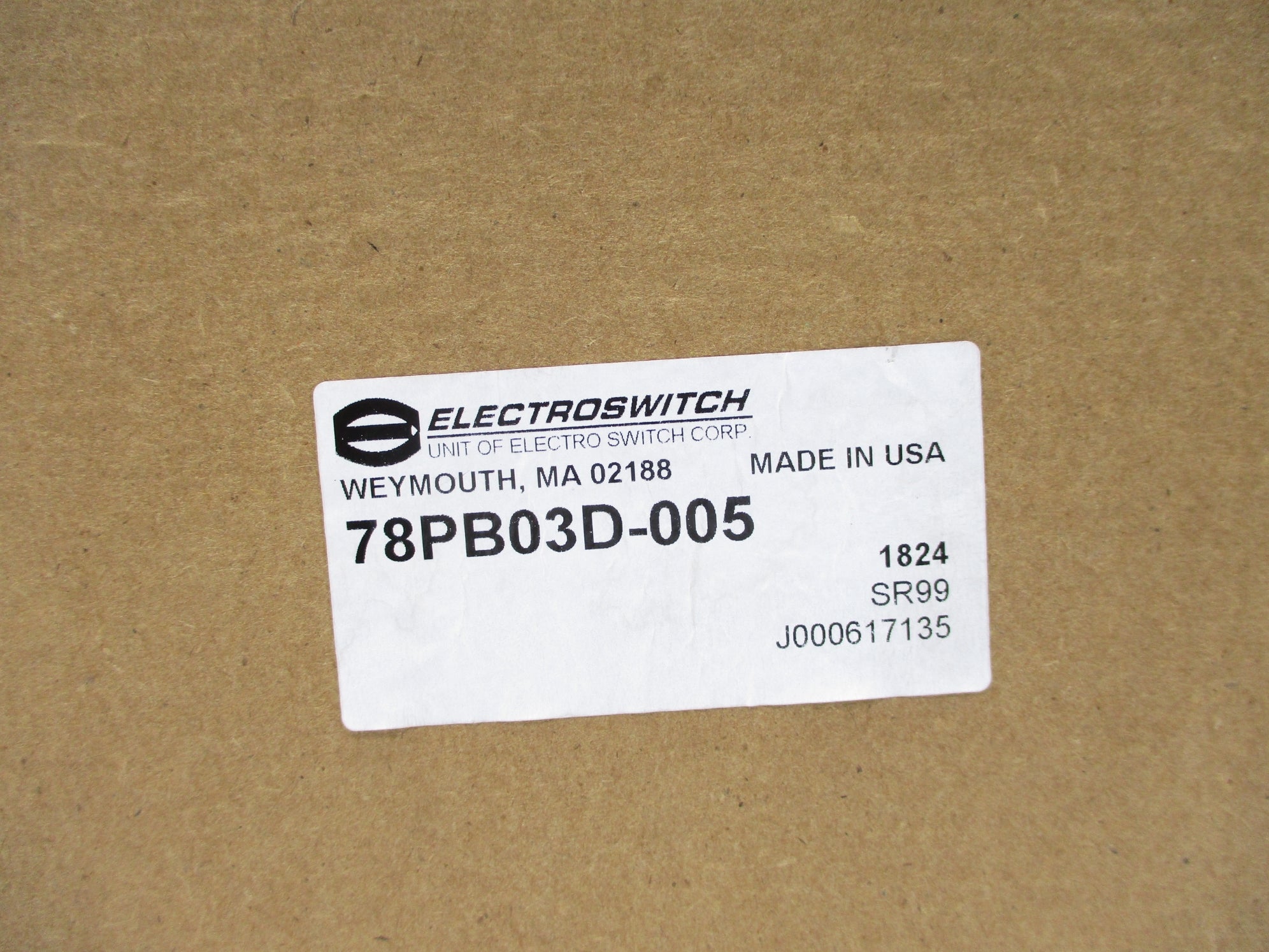 ELECTROSWITCH 78PB03D-005 NSMP