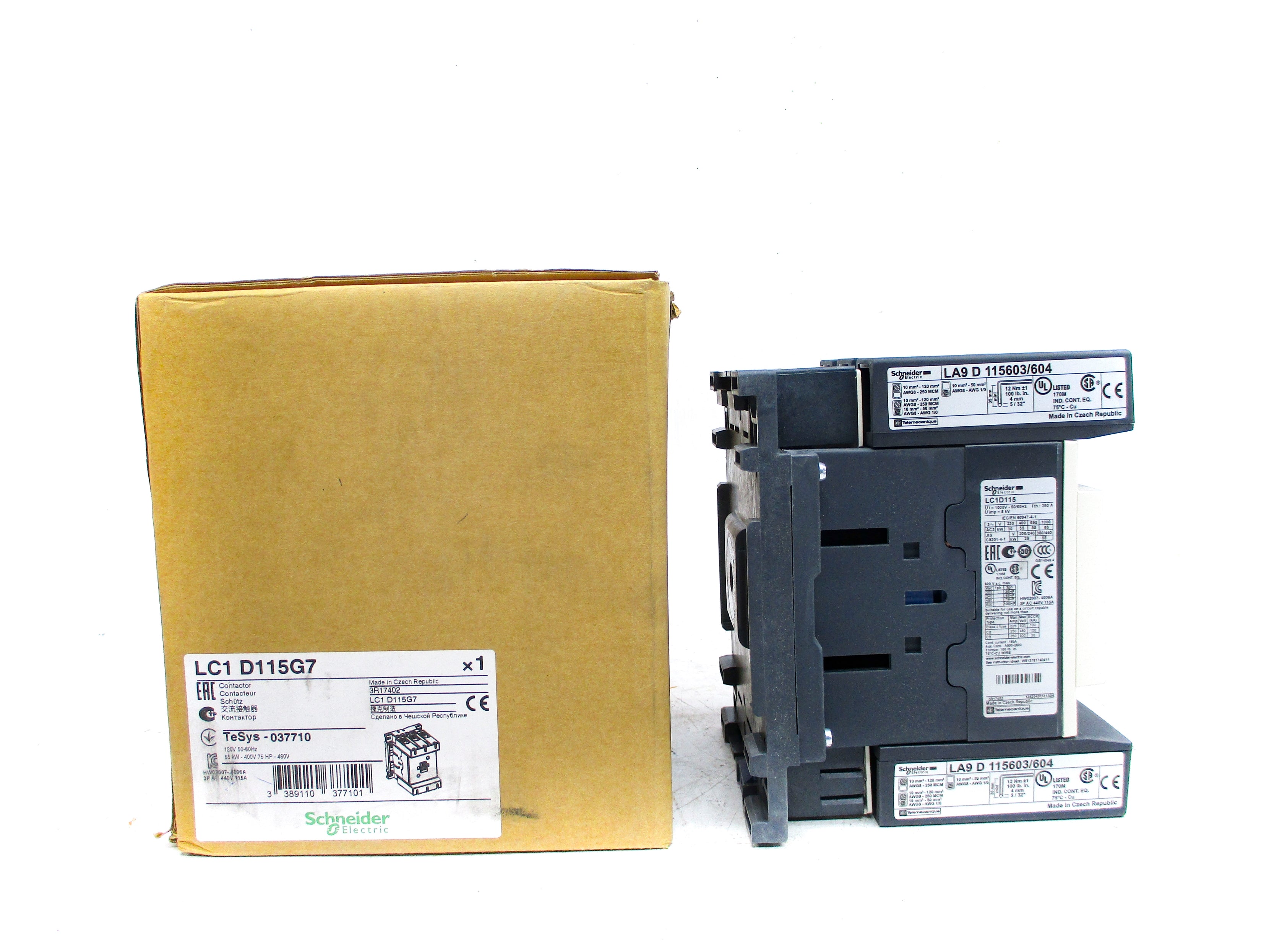 SCHNEIDER LC1D115G7 120V NSMP