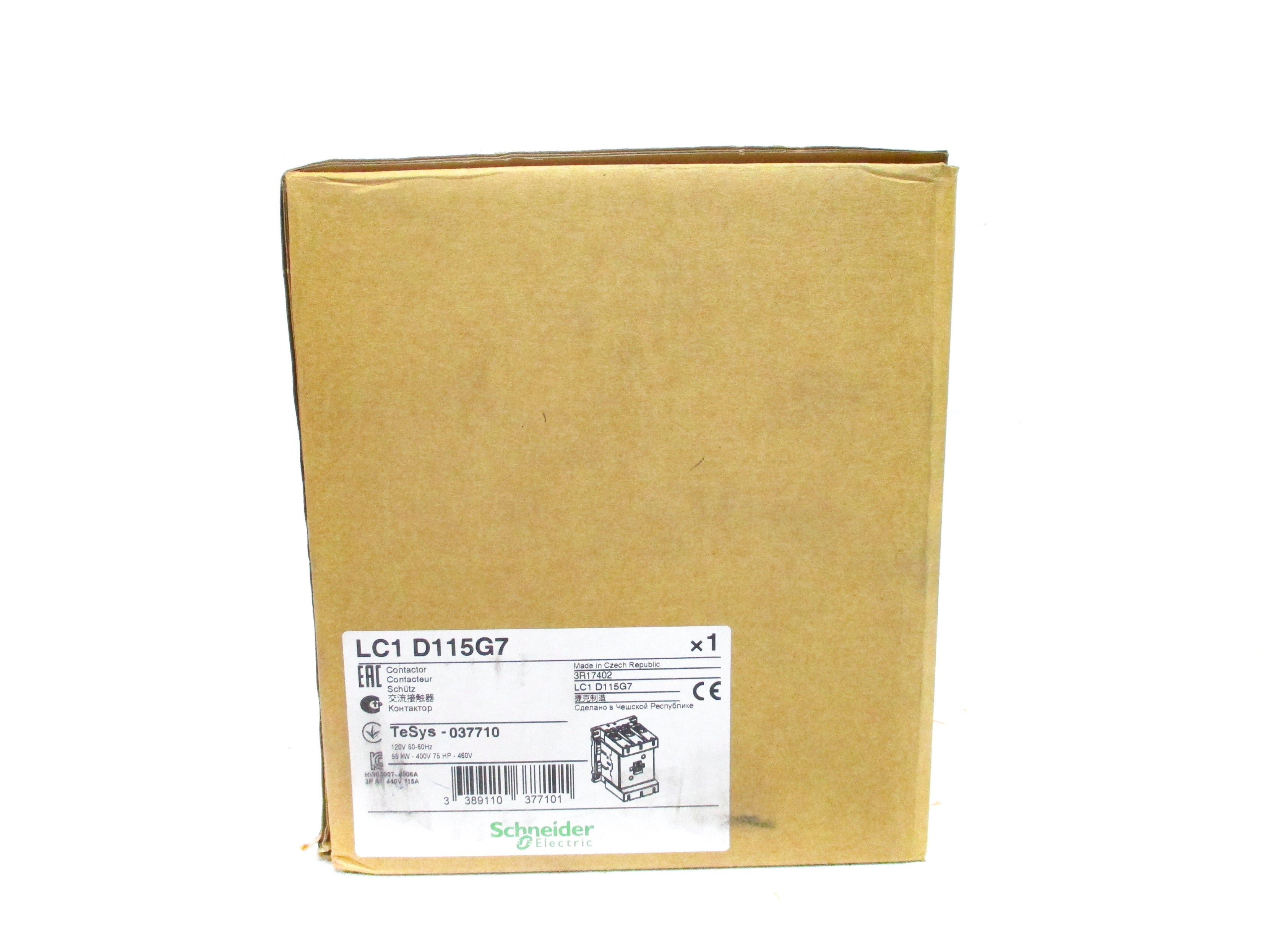 SCHNEIDER LC1D115G7 120V NSMP