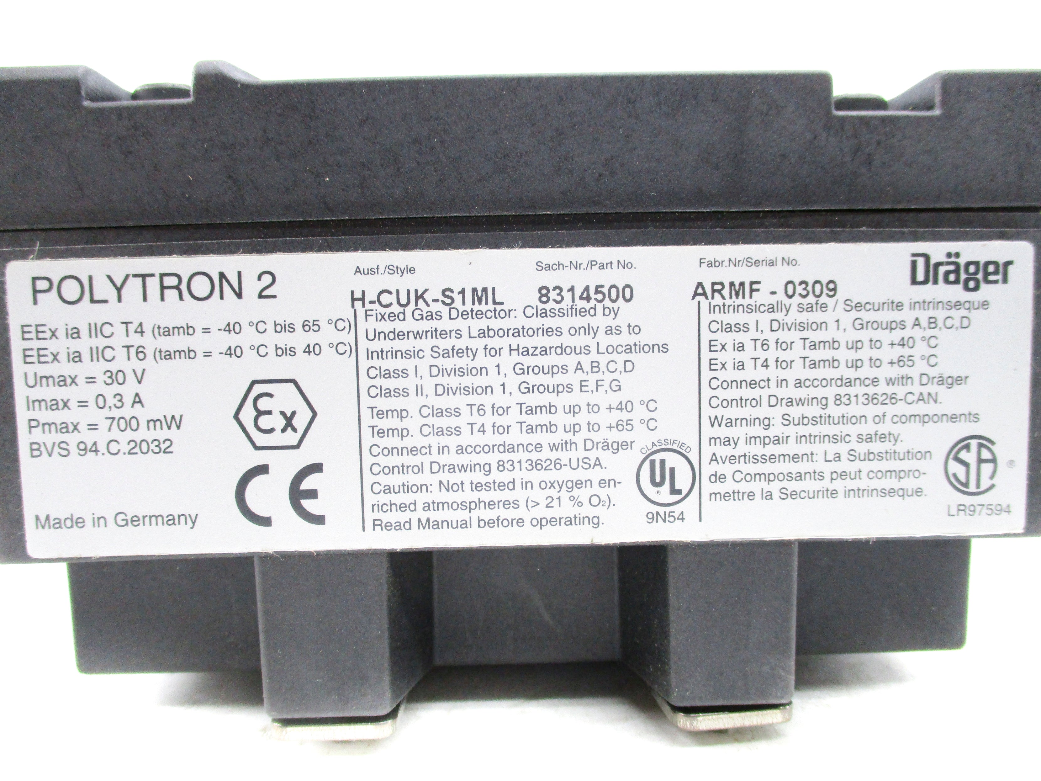 DRAGER 8314500 NSNP