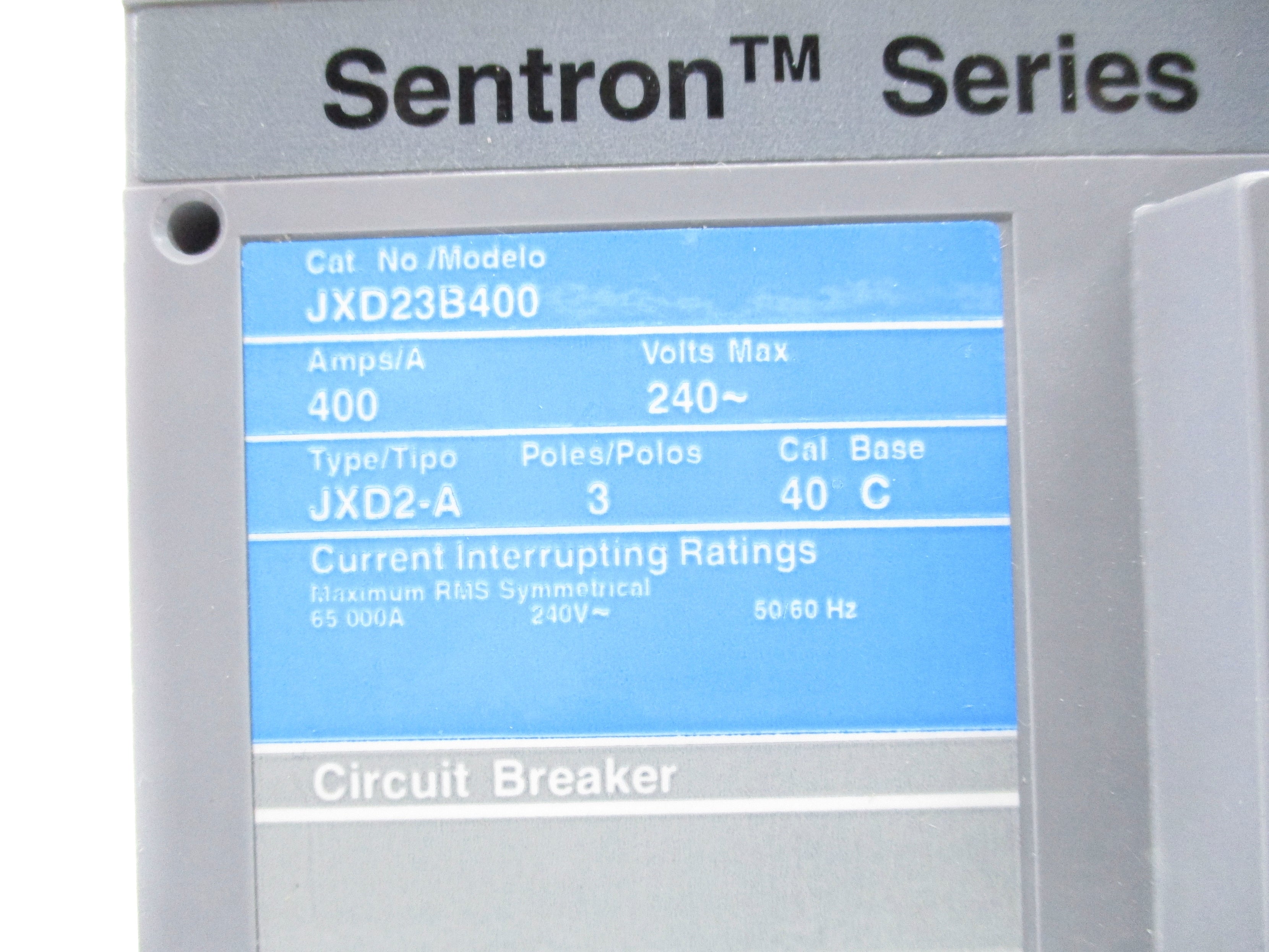 SIEMENS JXD23B400 400A 240V NSNP