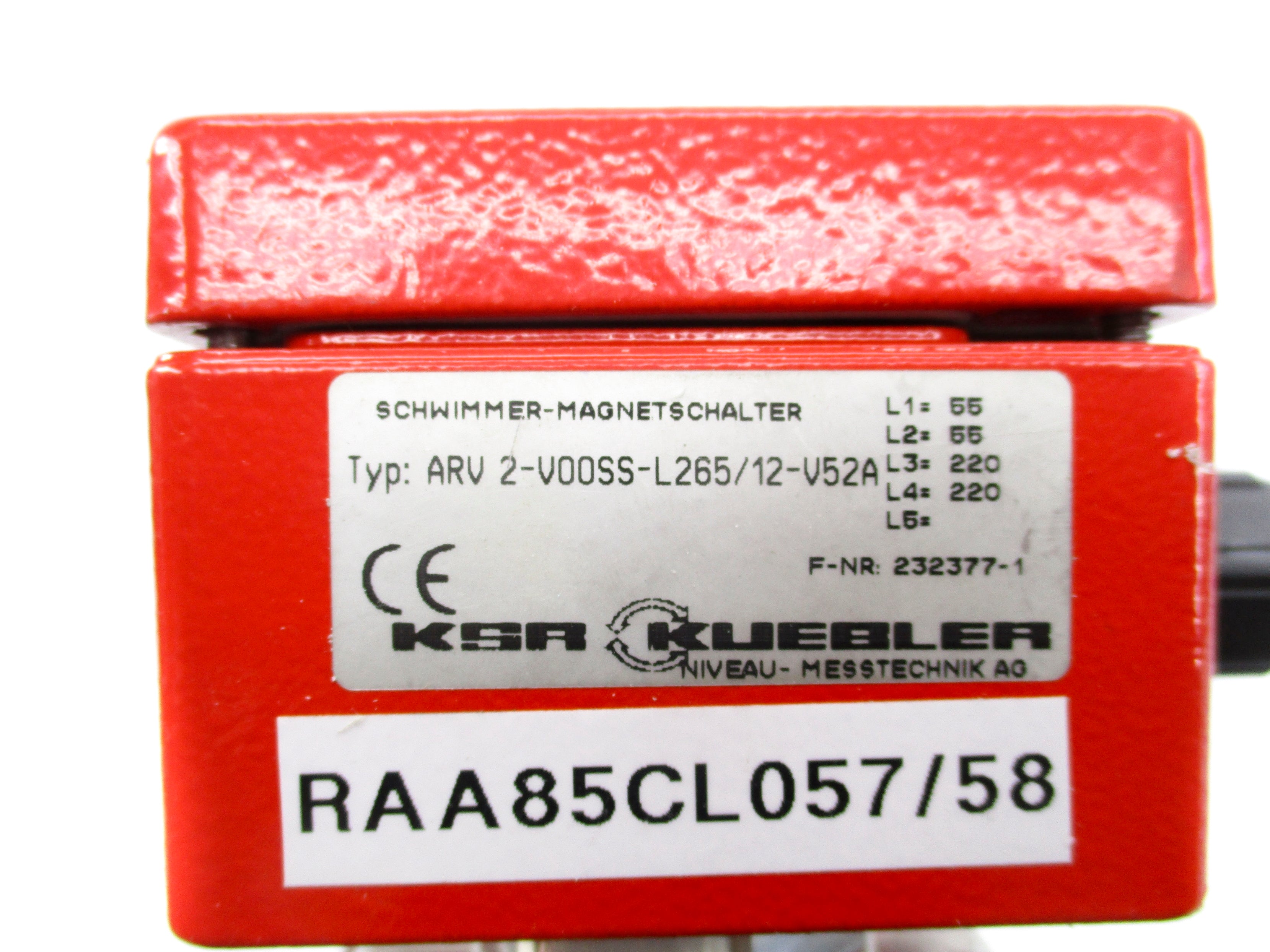 KUEBLER ARV2-V00SS-L265/12-V52A NSNP