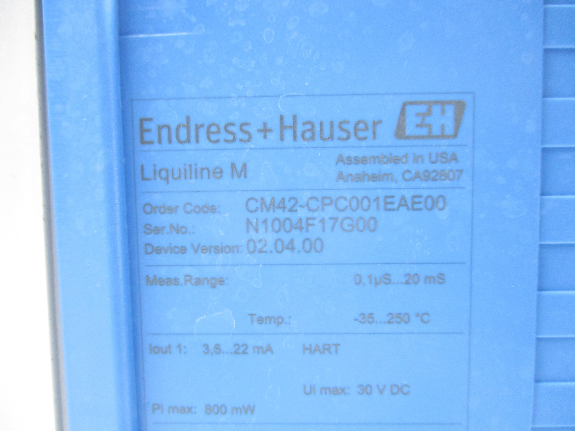 ENDRESS+HAUSER CM42-CPC001EAE00 UNMP