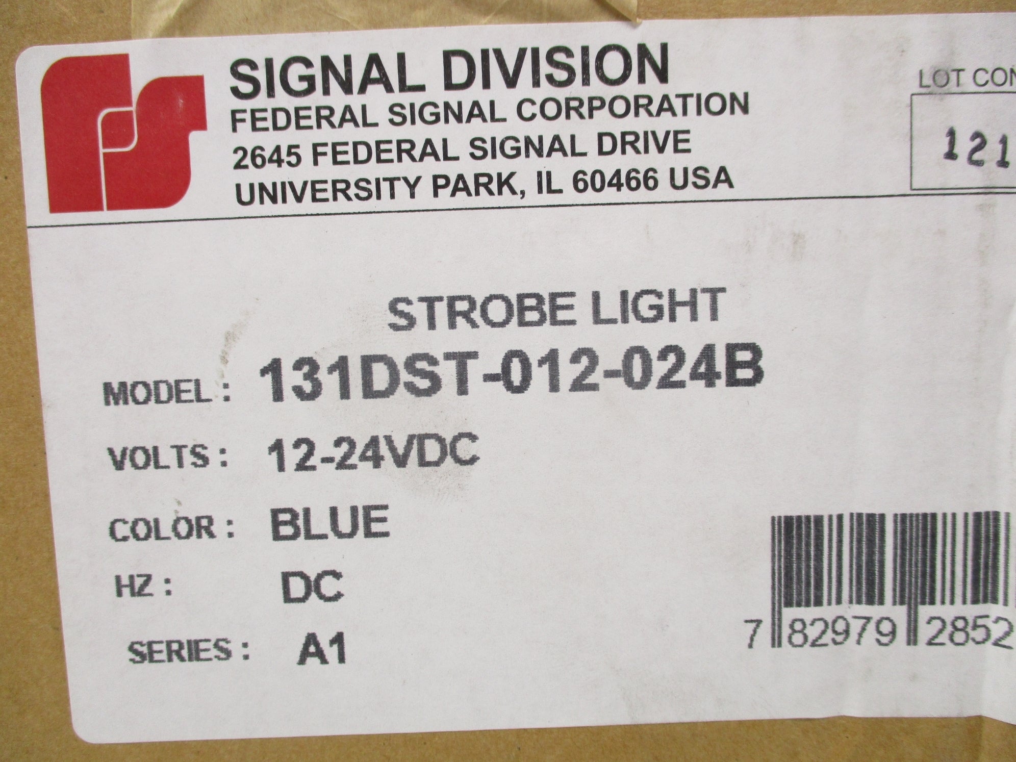 FEDERAL SIGNAL 131DST-012-024B NSFS