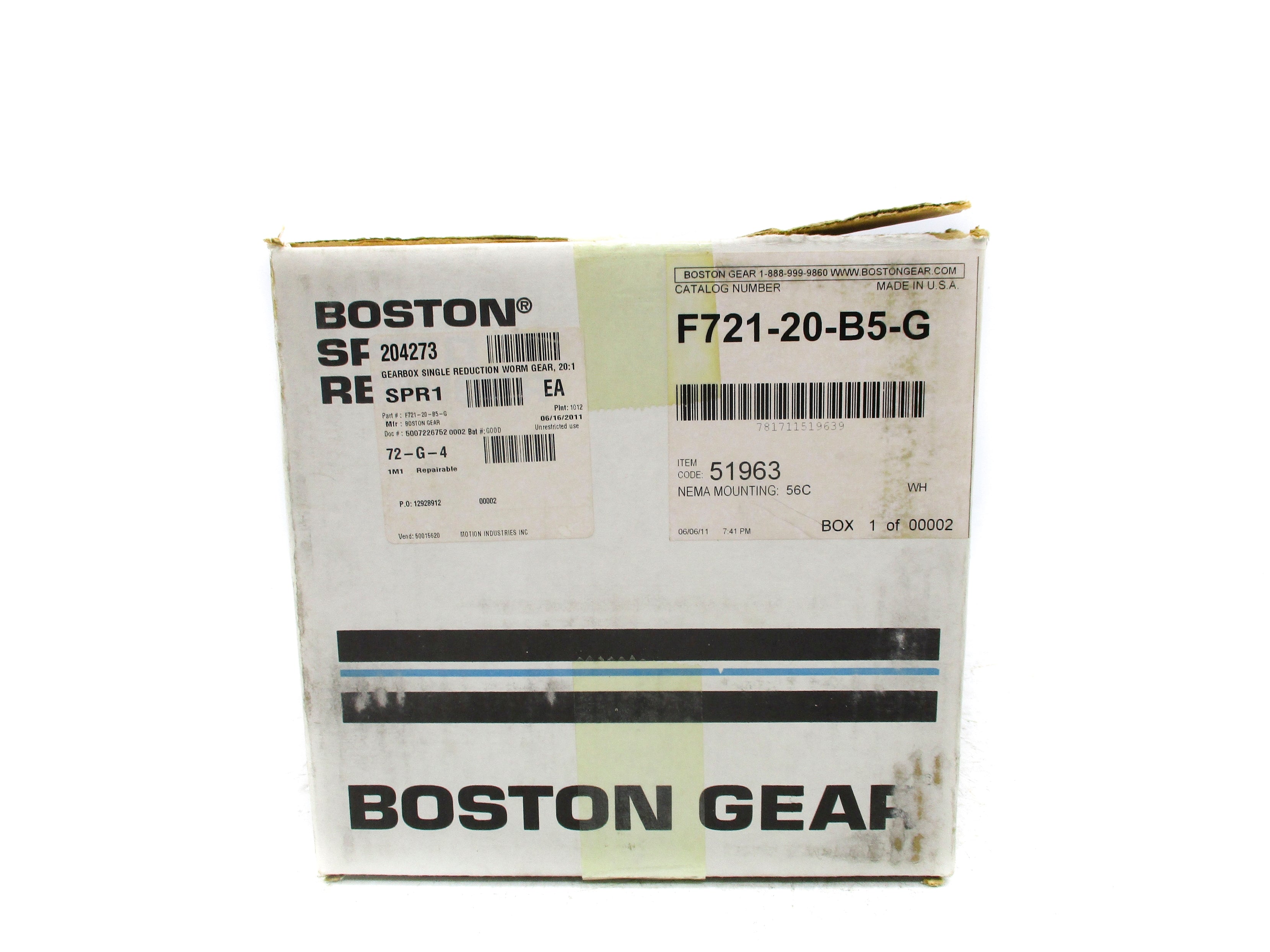 BOSTON GEAR F721-20-B5-G NSMP