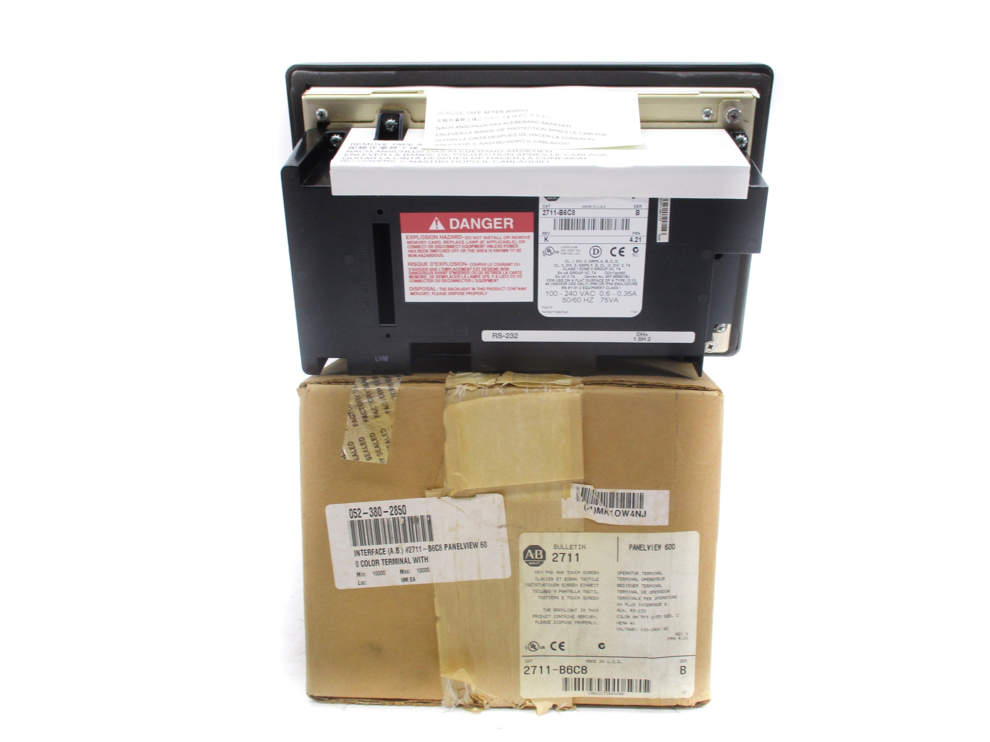 ALLEN BRADLEY 2711-B6C8 SER. B F/W 4.21 NSMP