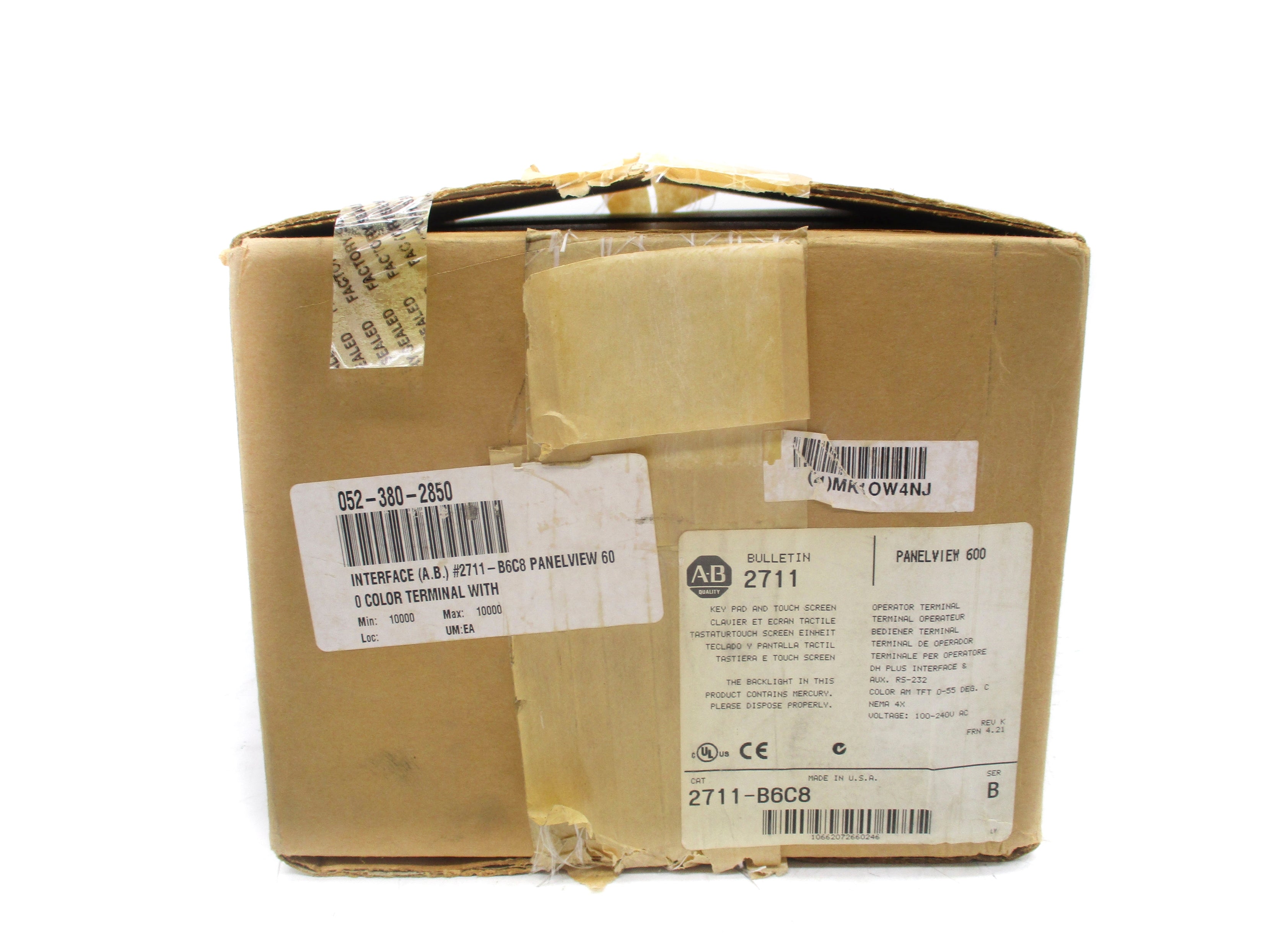 ALLEN BRADLEY 2711-B6C8 SER. B F/W 4.21 NSMP