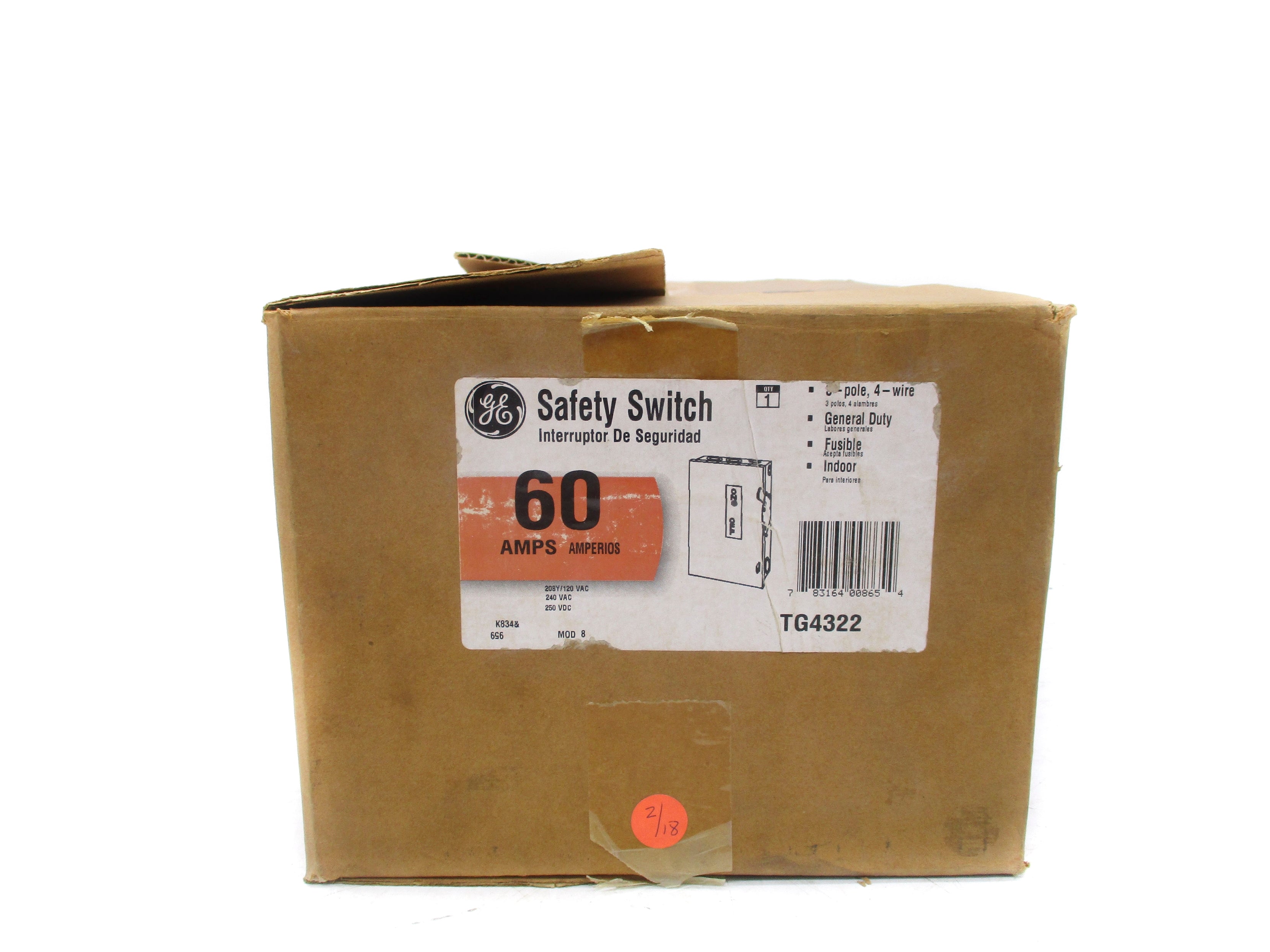 GENERAL ELECTRIC TG4322 NSMP