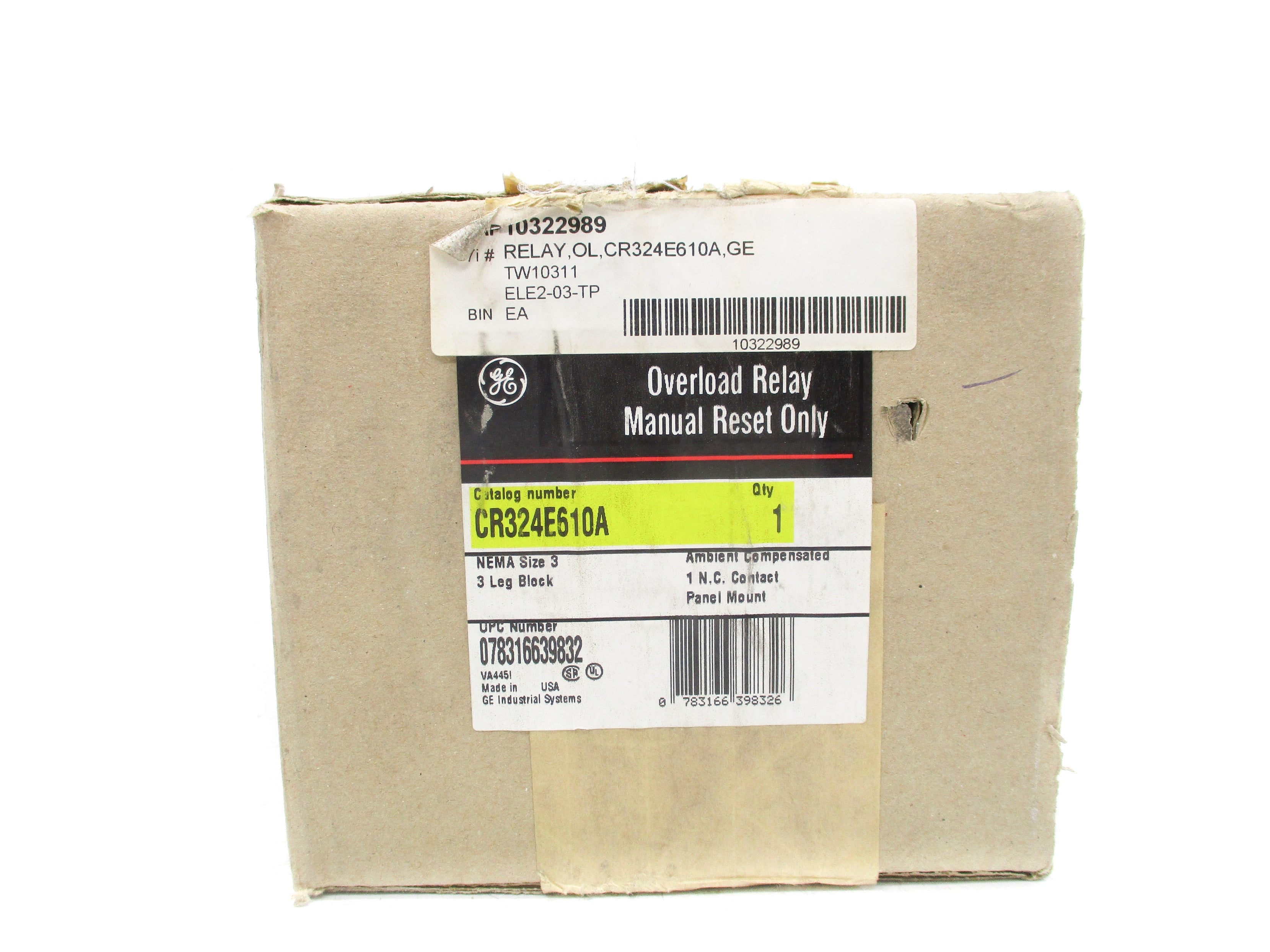 GENERAL ELECTRIC CR324E610A NSMP