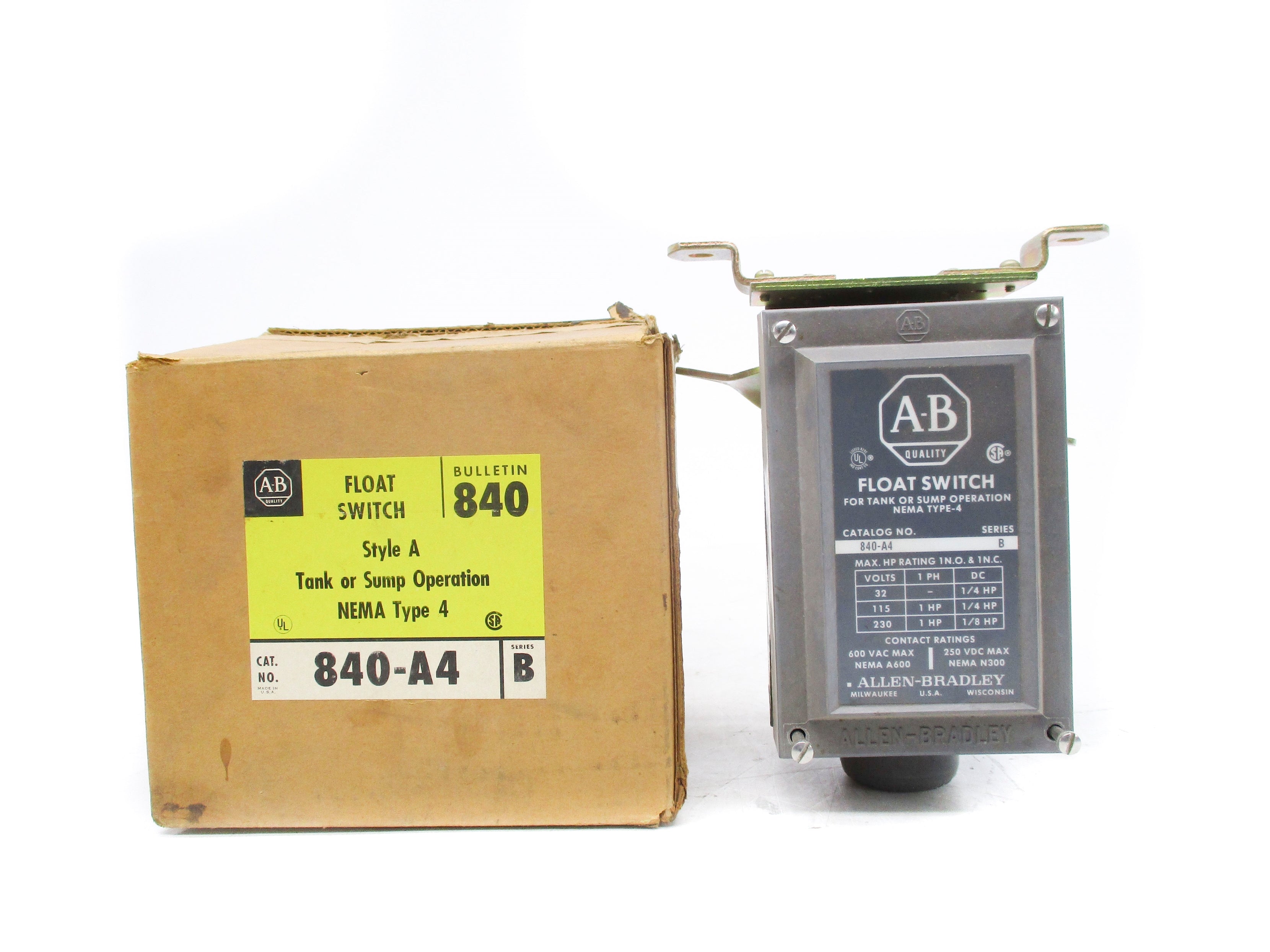 ALLEN BRADLEY 840-A4 SER. B (BR/YL) (AS PICTURED) NSMP