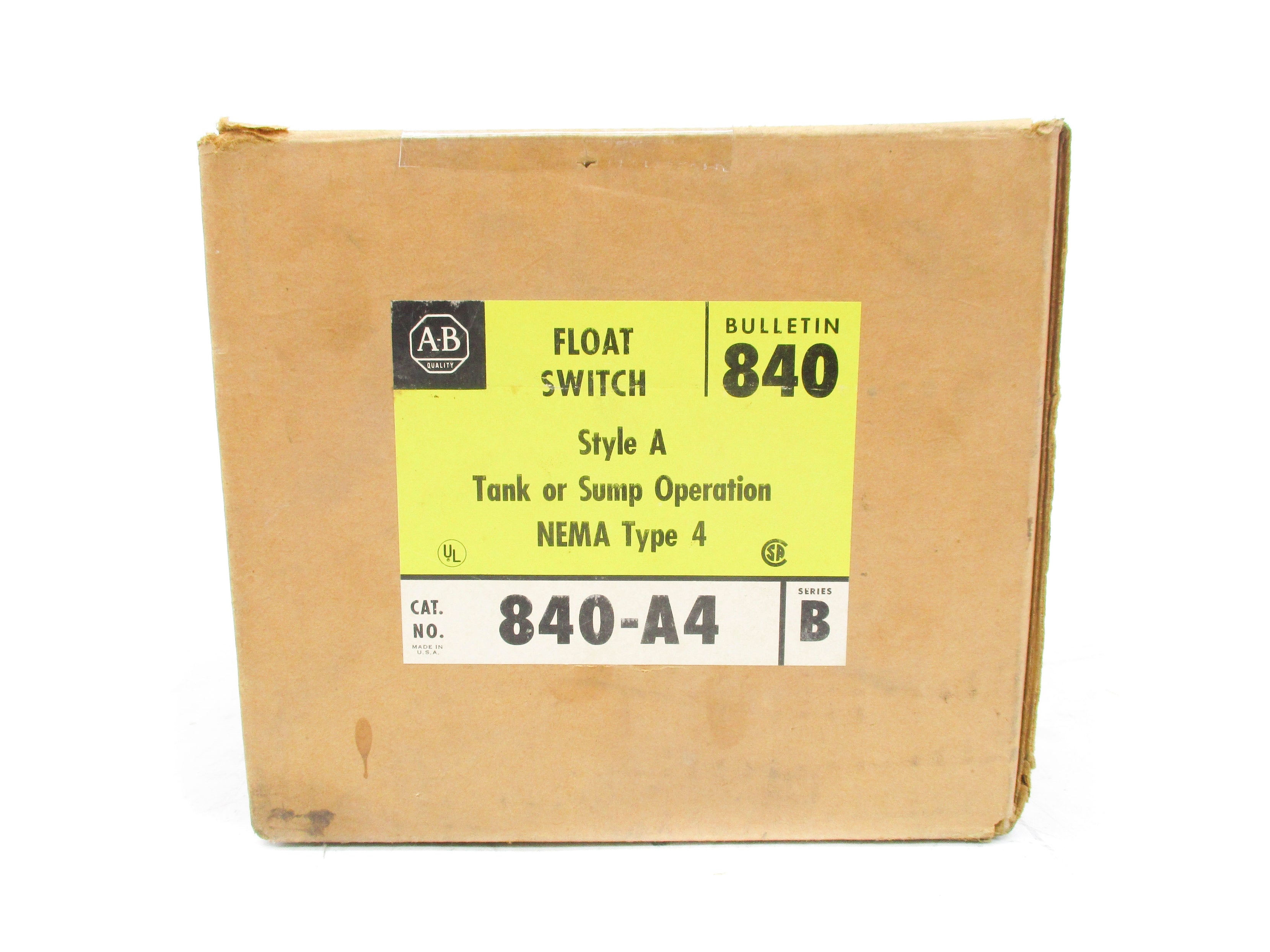 ALLEN BRADLEY 840-A4 SER. B (BR/YL) (AS PICTURED) NSMP