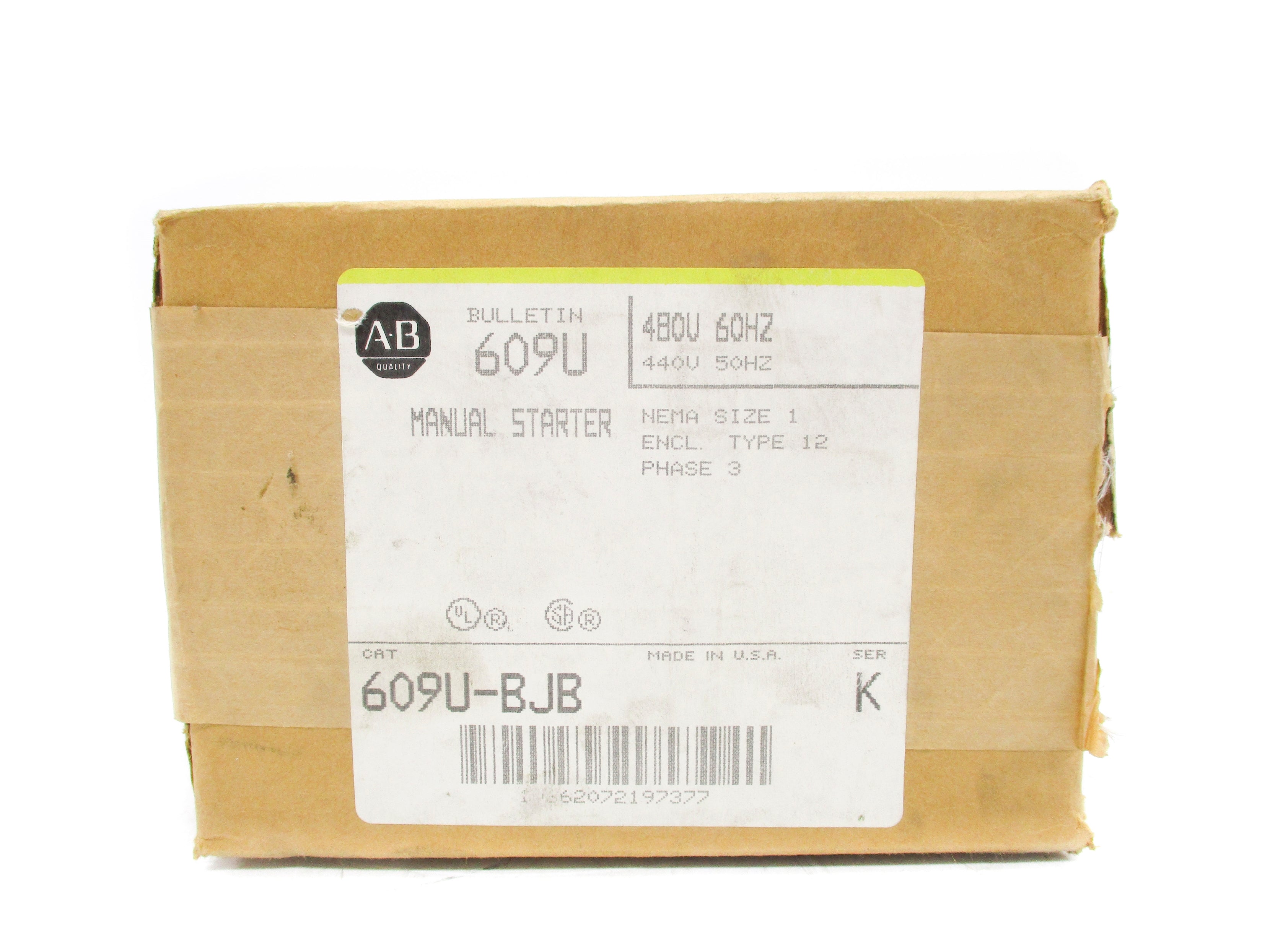 ALLEN BRADLEY 609U-BJB SER. K (BR/YL) NSMP