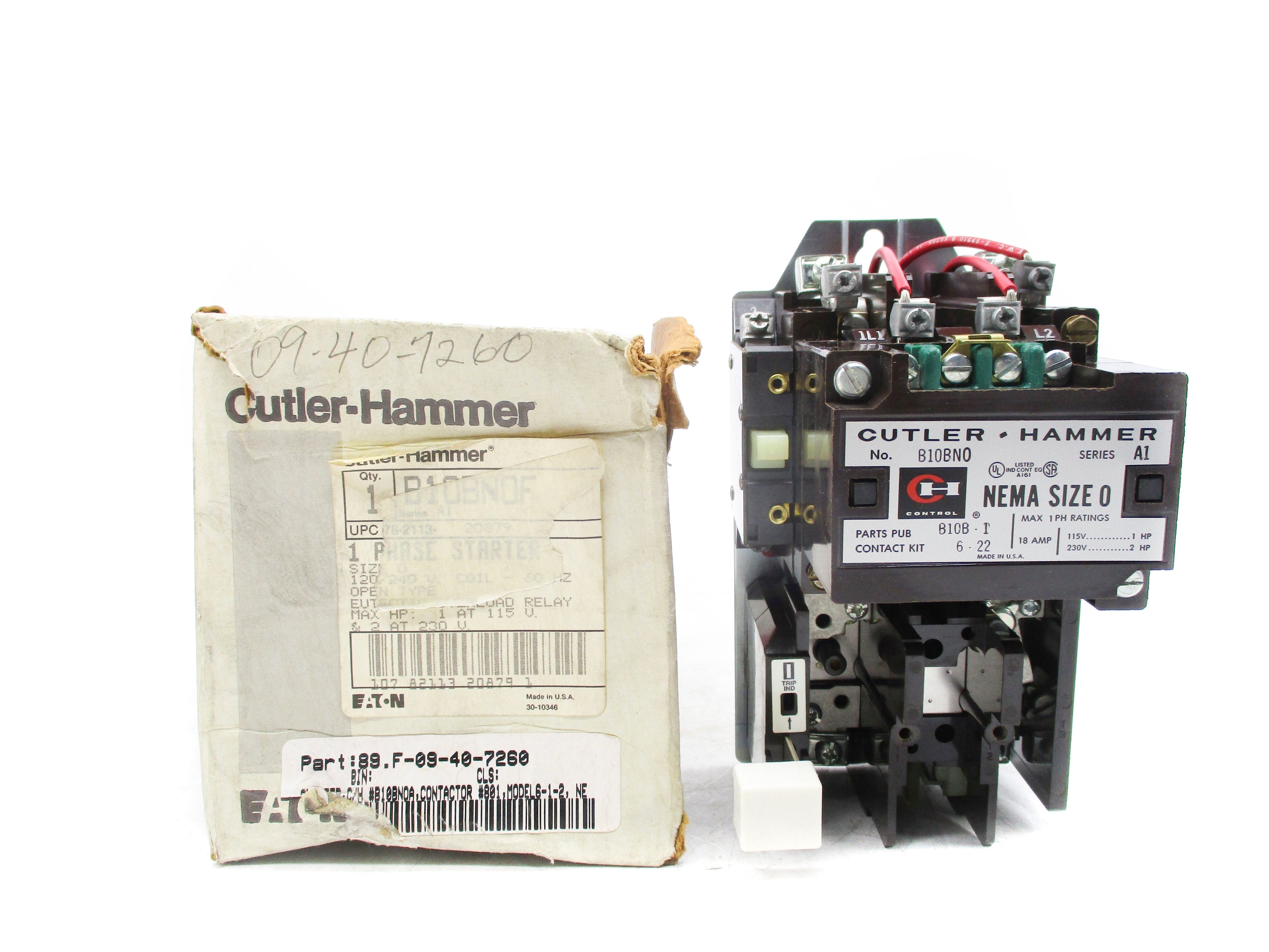 CUTLER HAMMER B10BN0F SER. A1 NSMP