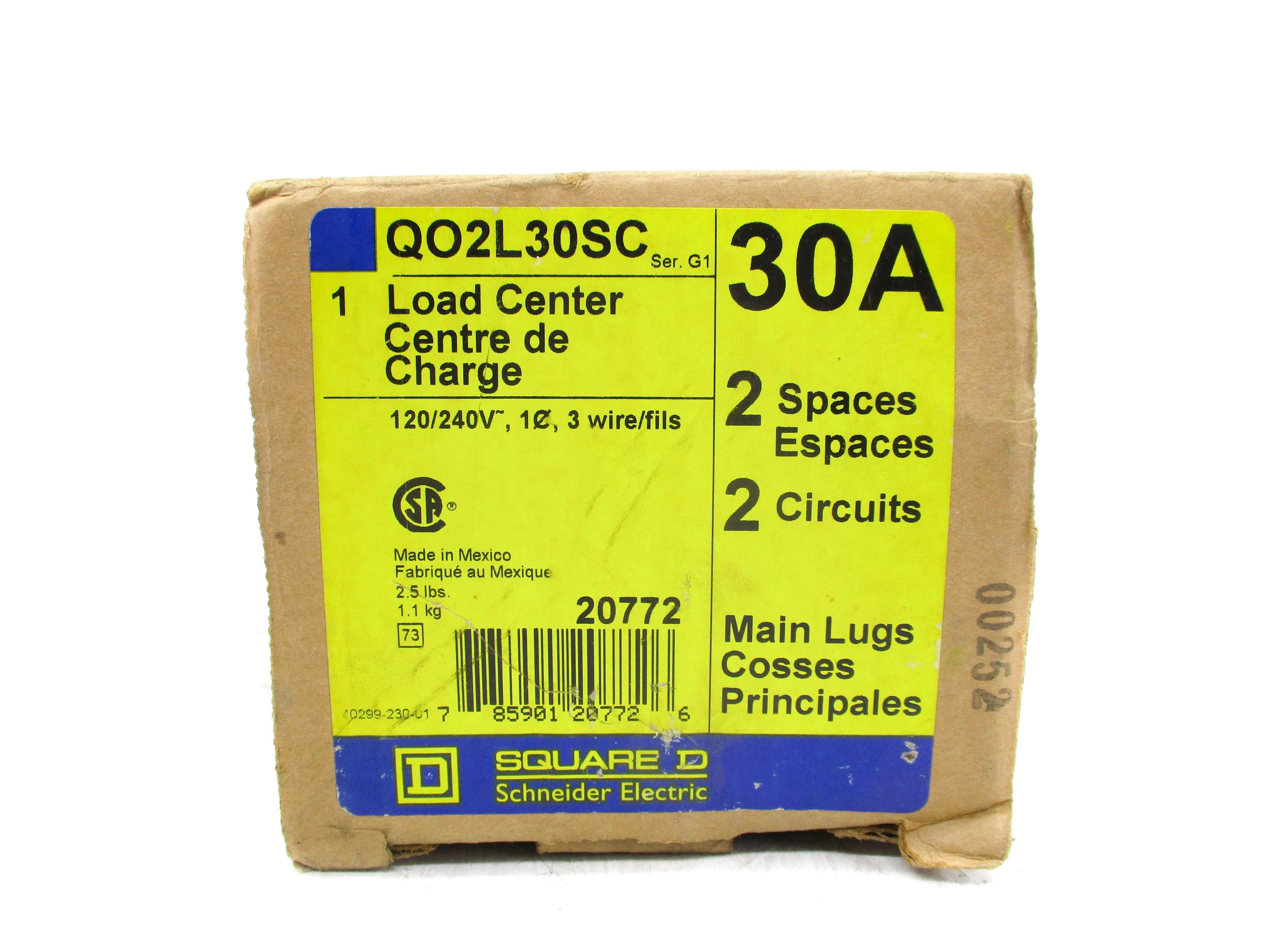 SQUARE D QO2L30SC SER. G1 NSMP