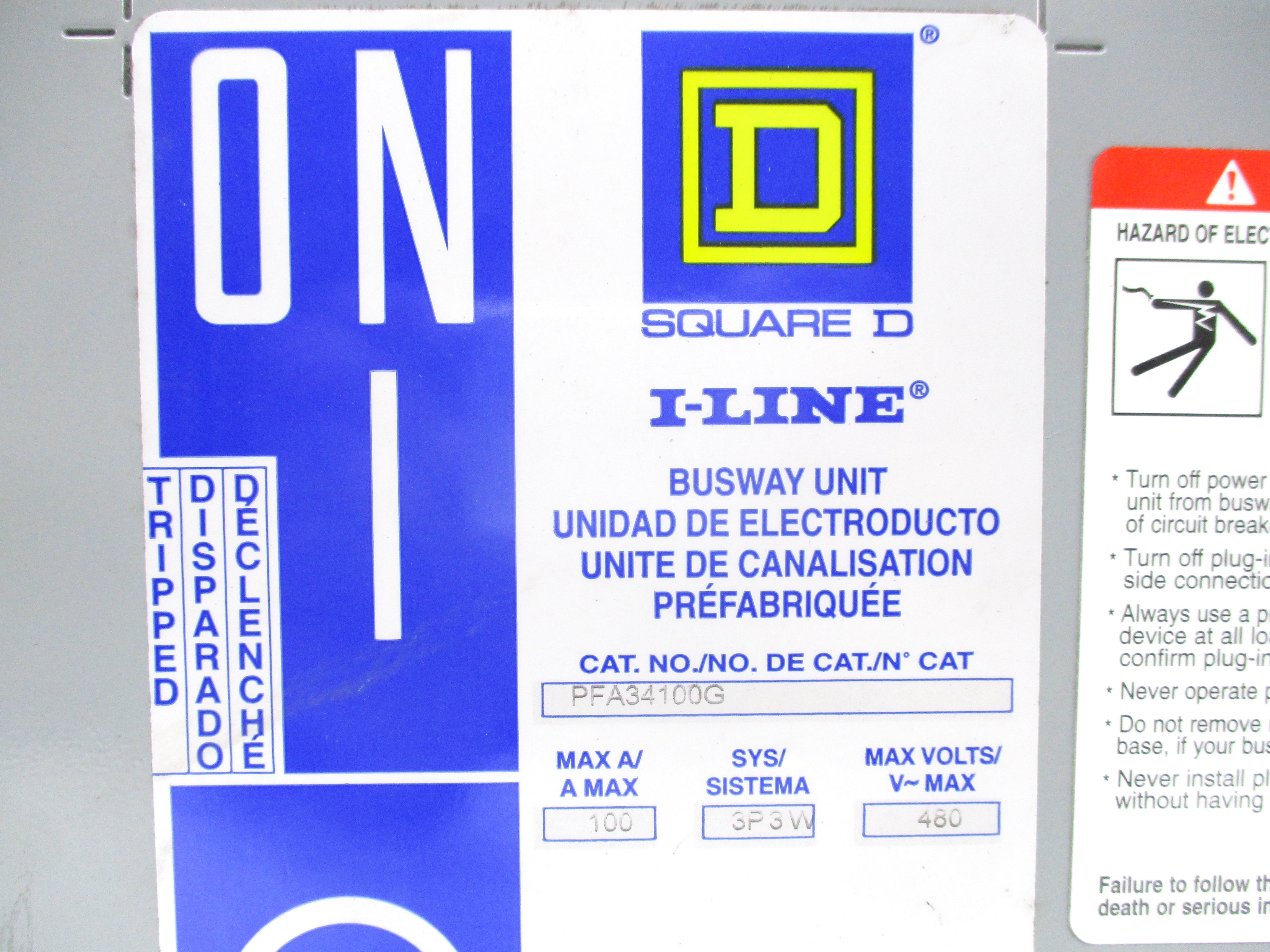 SQUARE D PFA34100G NSNP