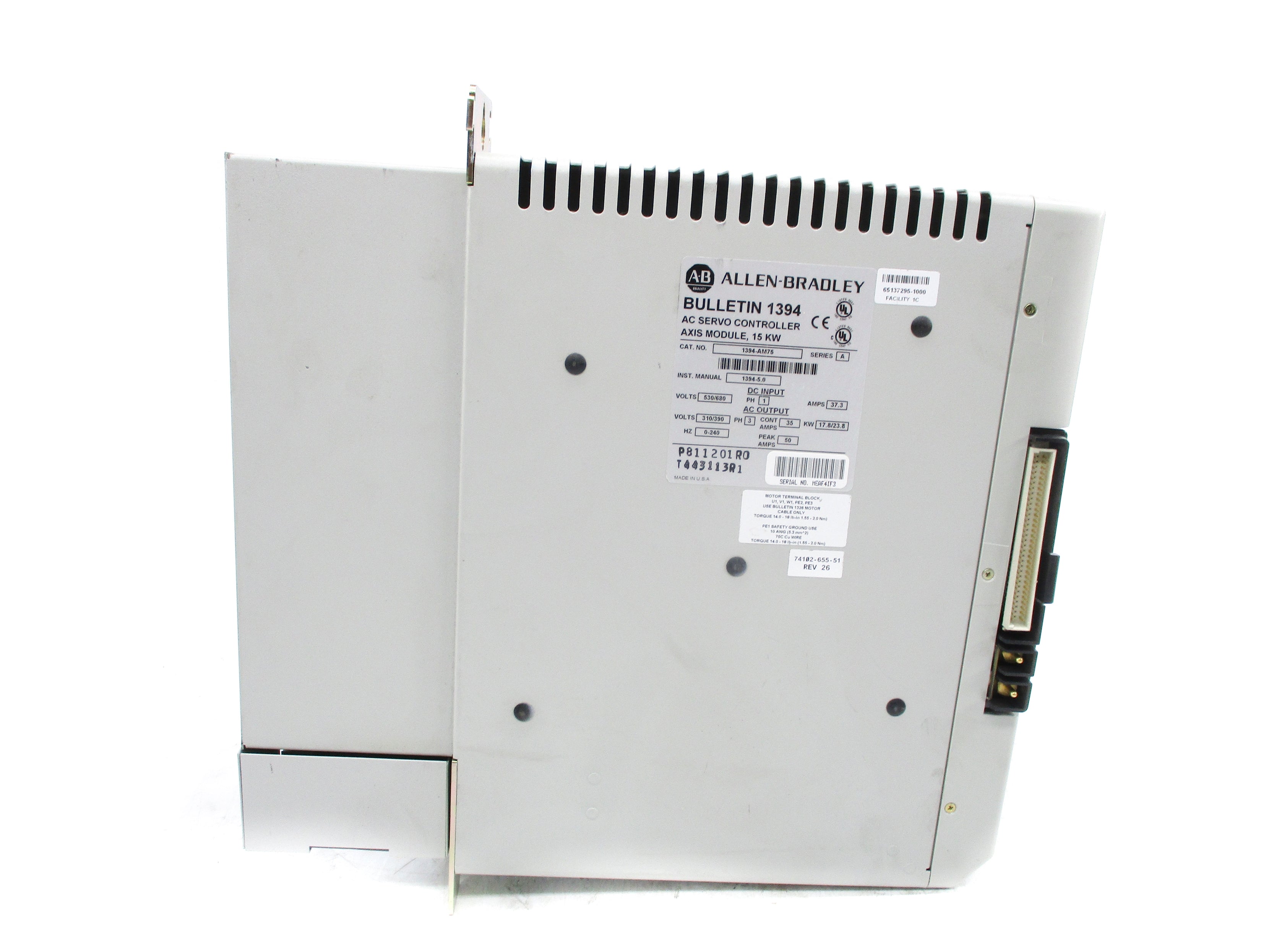 ALLEN BRADLEY 1394-AM75 SER. A UNMP