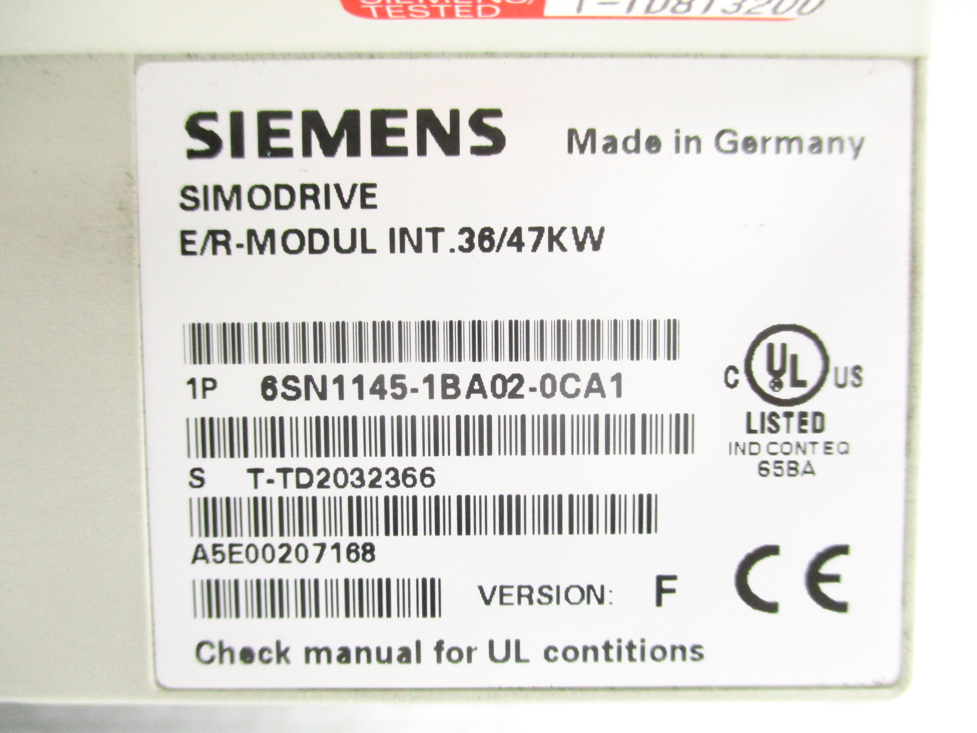 SIEMENS 6SN1145-1BA02-0CA1 NSNP