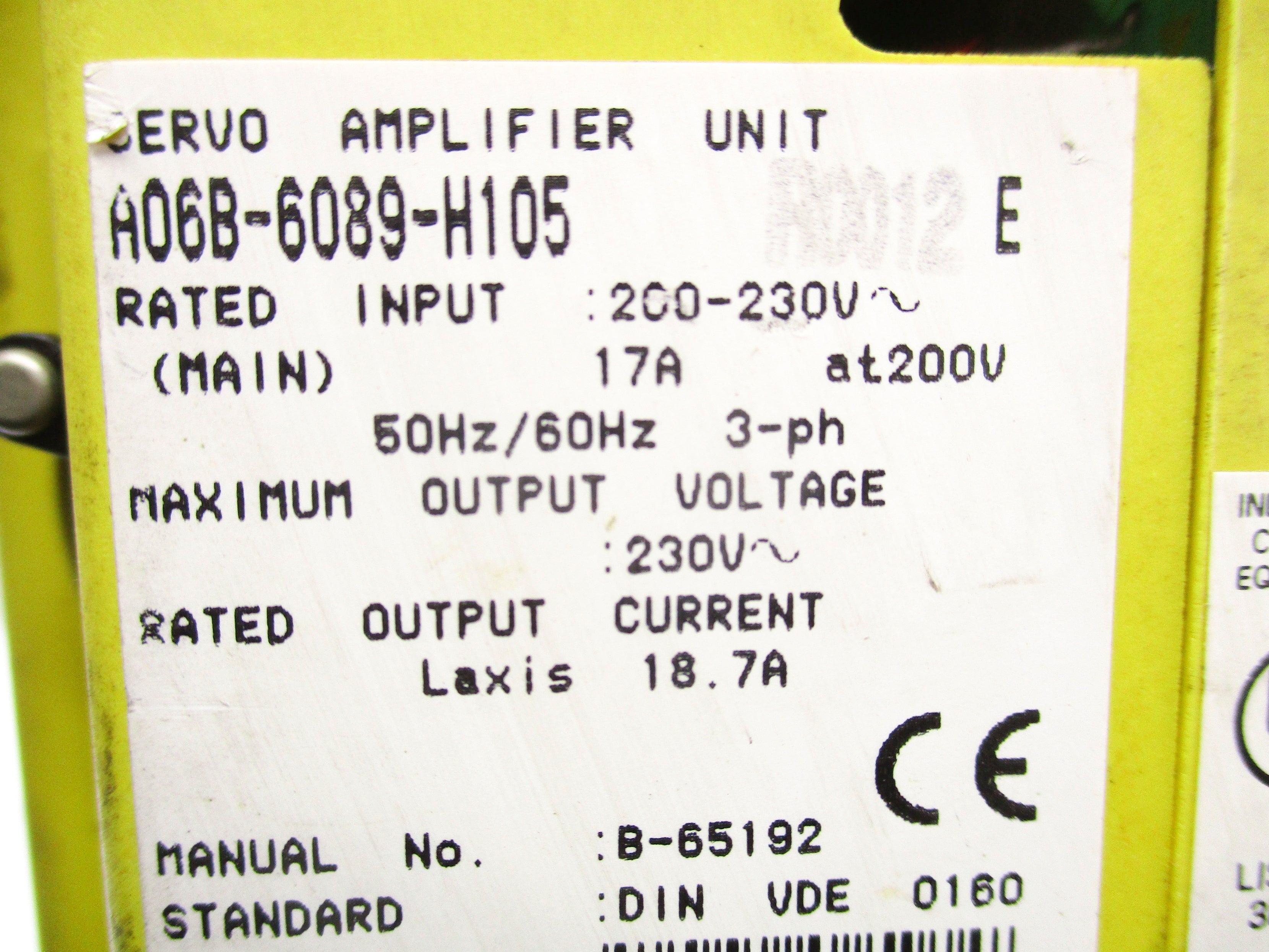 FANUC A06B-6089-H105 UNMP
