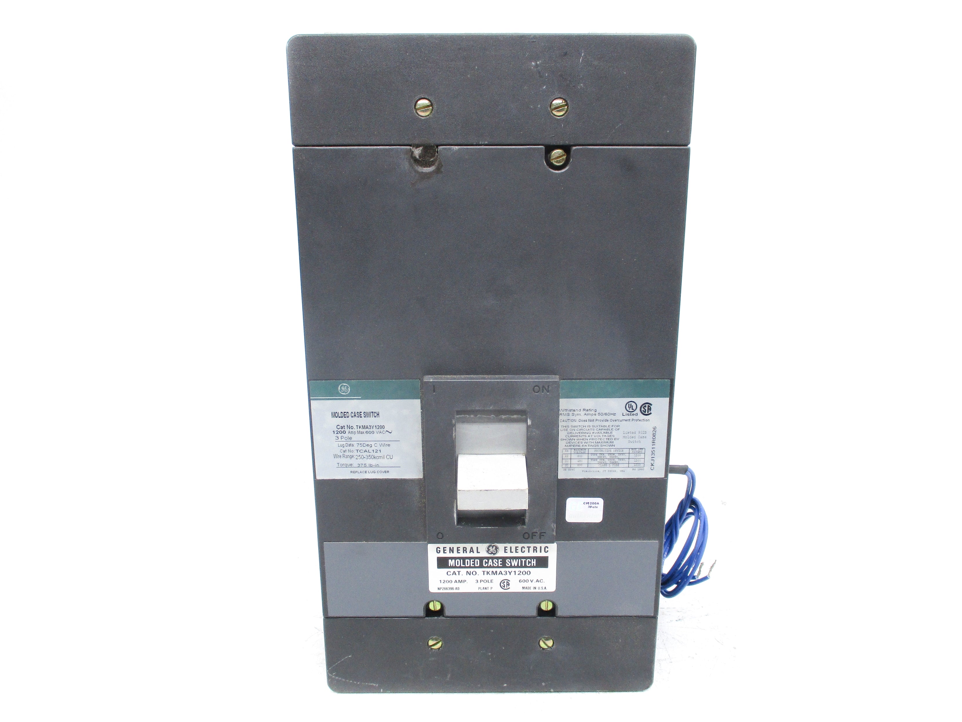 GENERAL ELECTRIC TKMA3Y1200 1200A 600VAC NSNP
