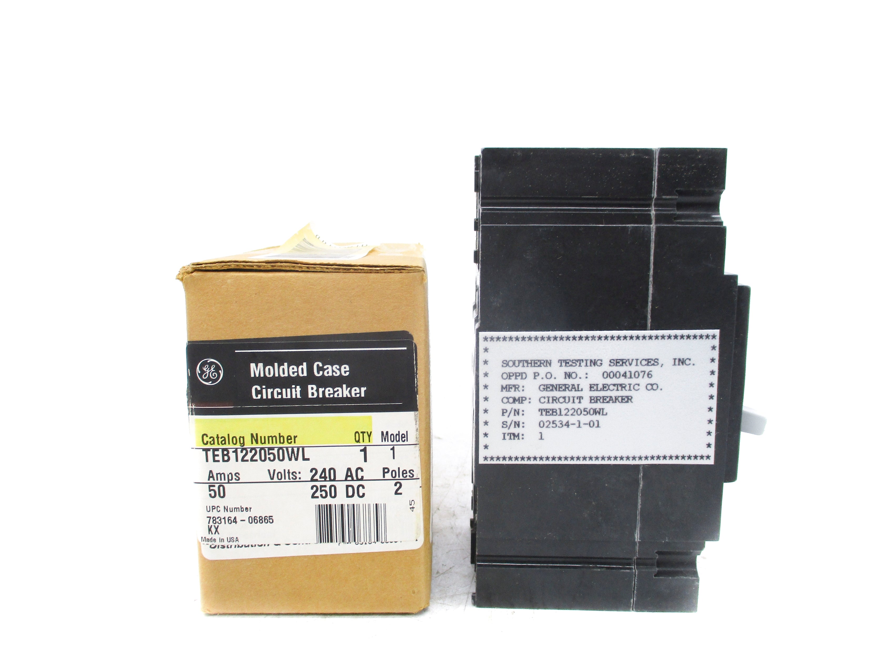 GENERAL ELECTRIC TEB122050WL 240VAC 50A NSMP