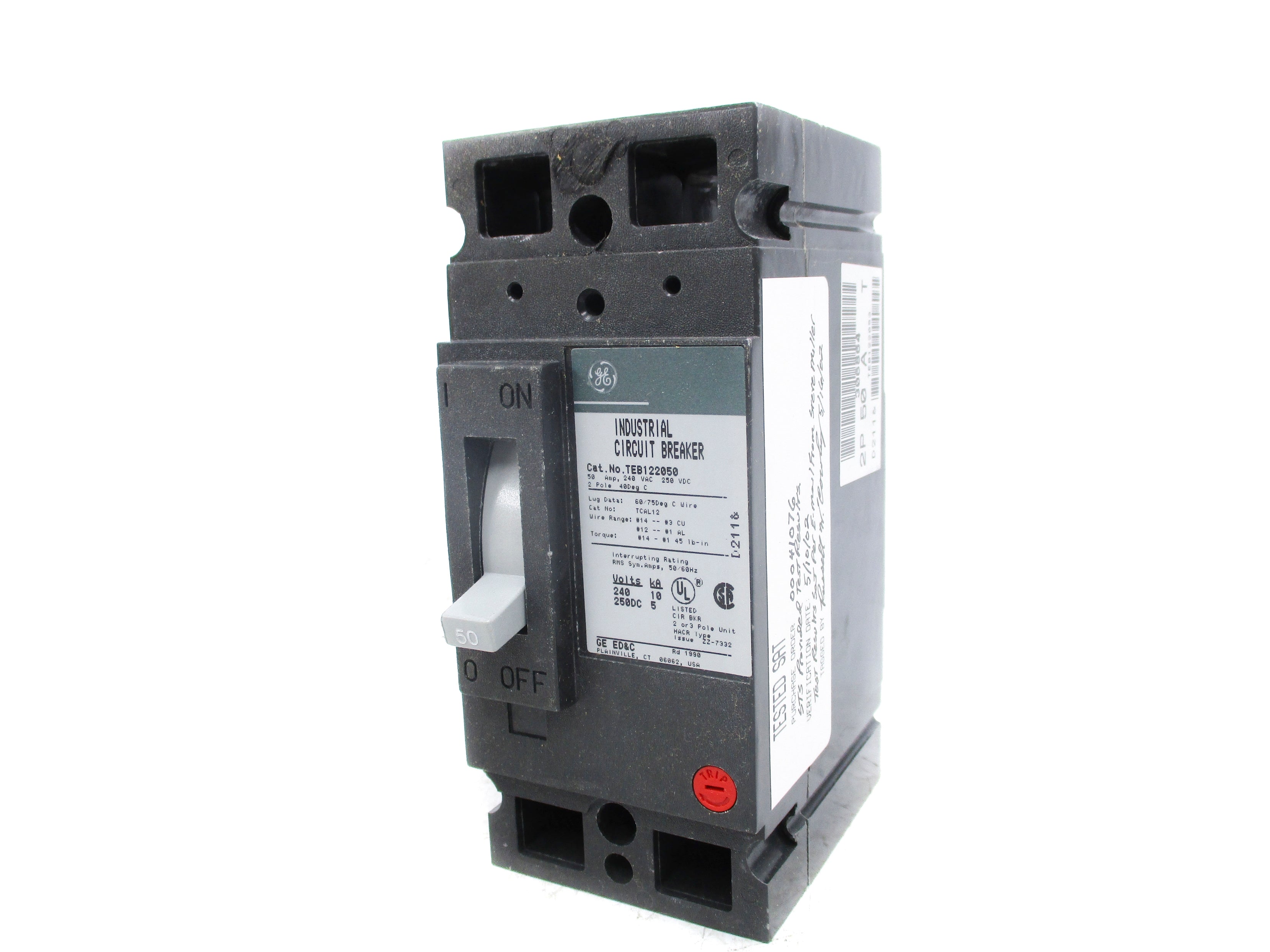 GENERAL ELECTRIC TEB122050WL 240VAC 50A NSMP