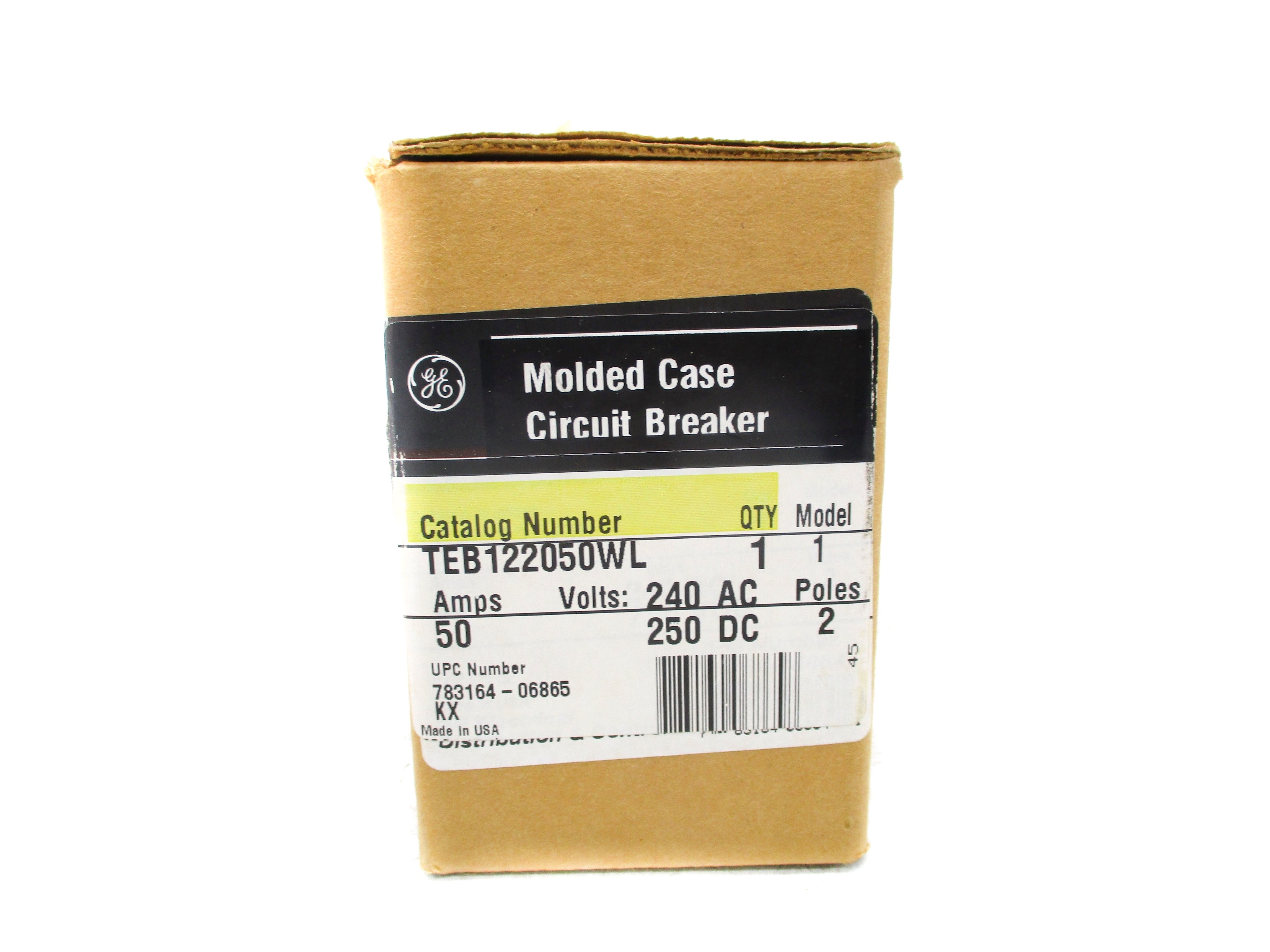 GENERAL ELECTRIC TEB122050WL 240VAC 50A NSMP