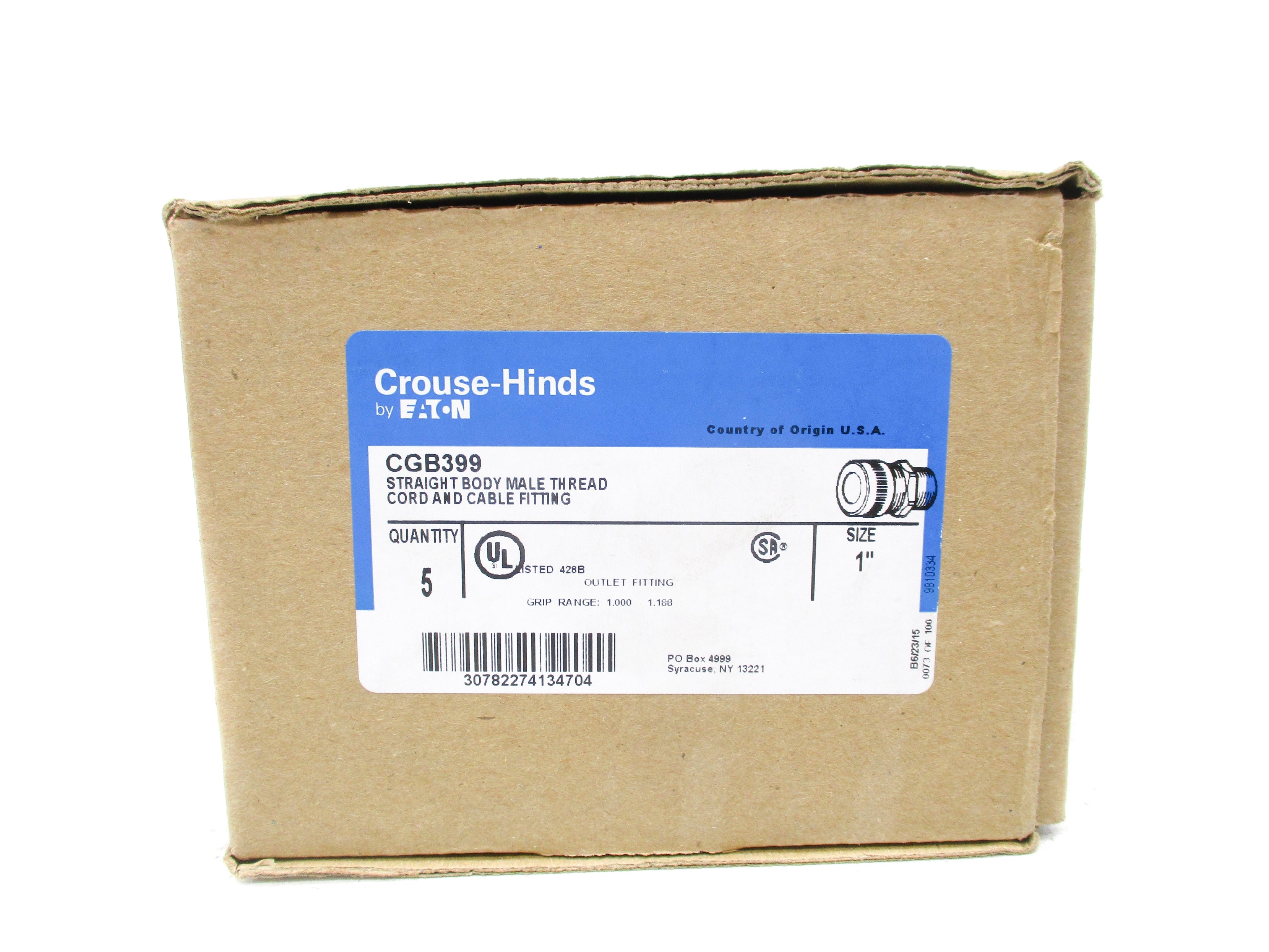 CROUSE-HINDS CGB399 (PKG OF 5) NSMP