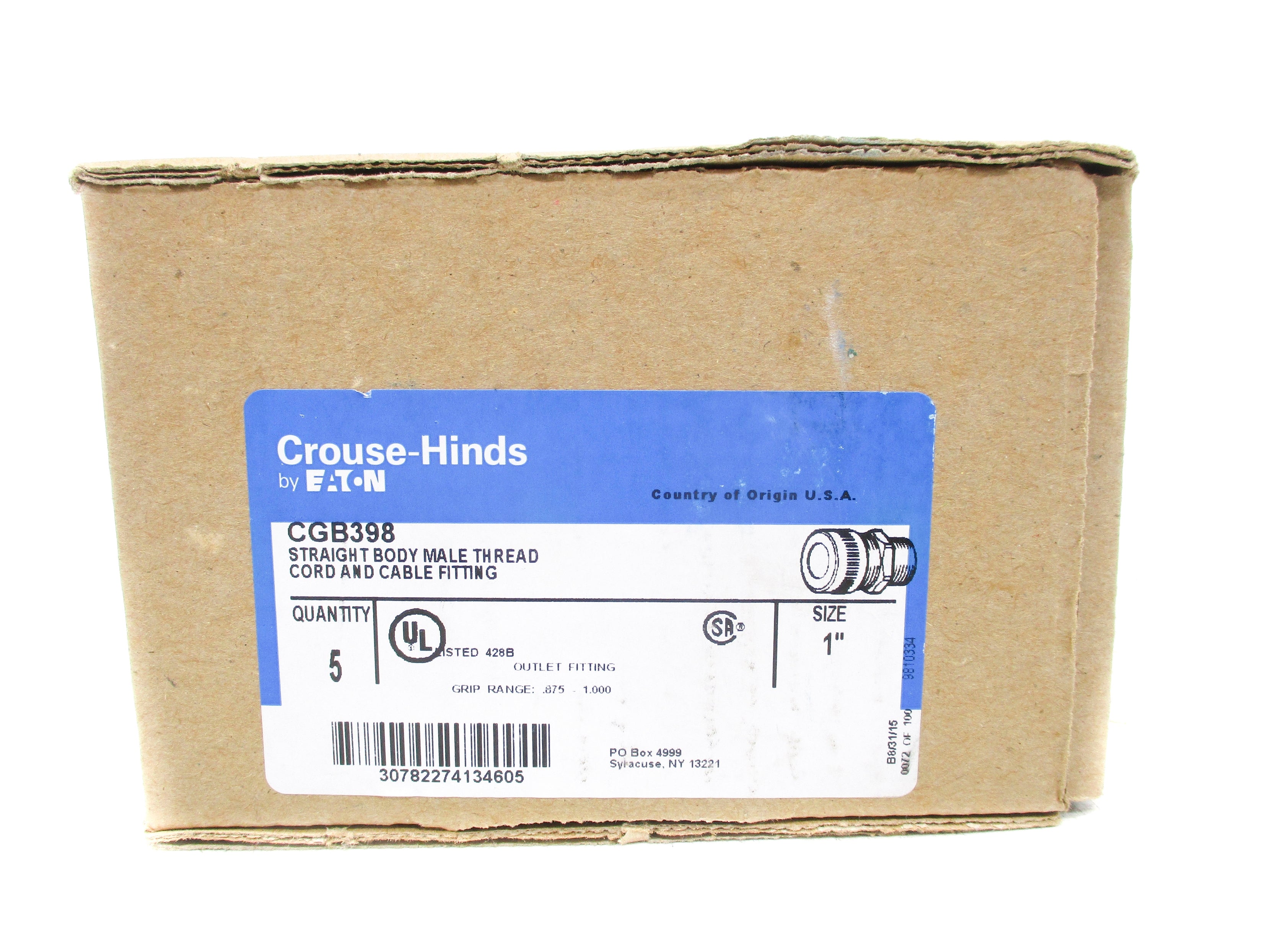 CROUSE-HINDS CGB398 (PKG OF 5) NSMP