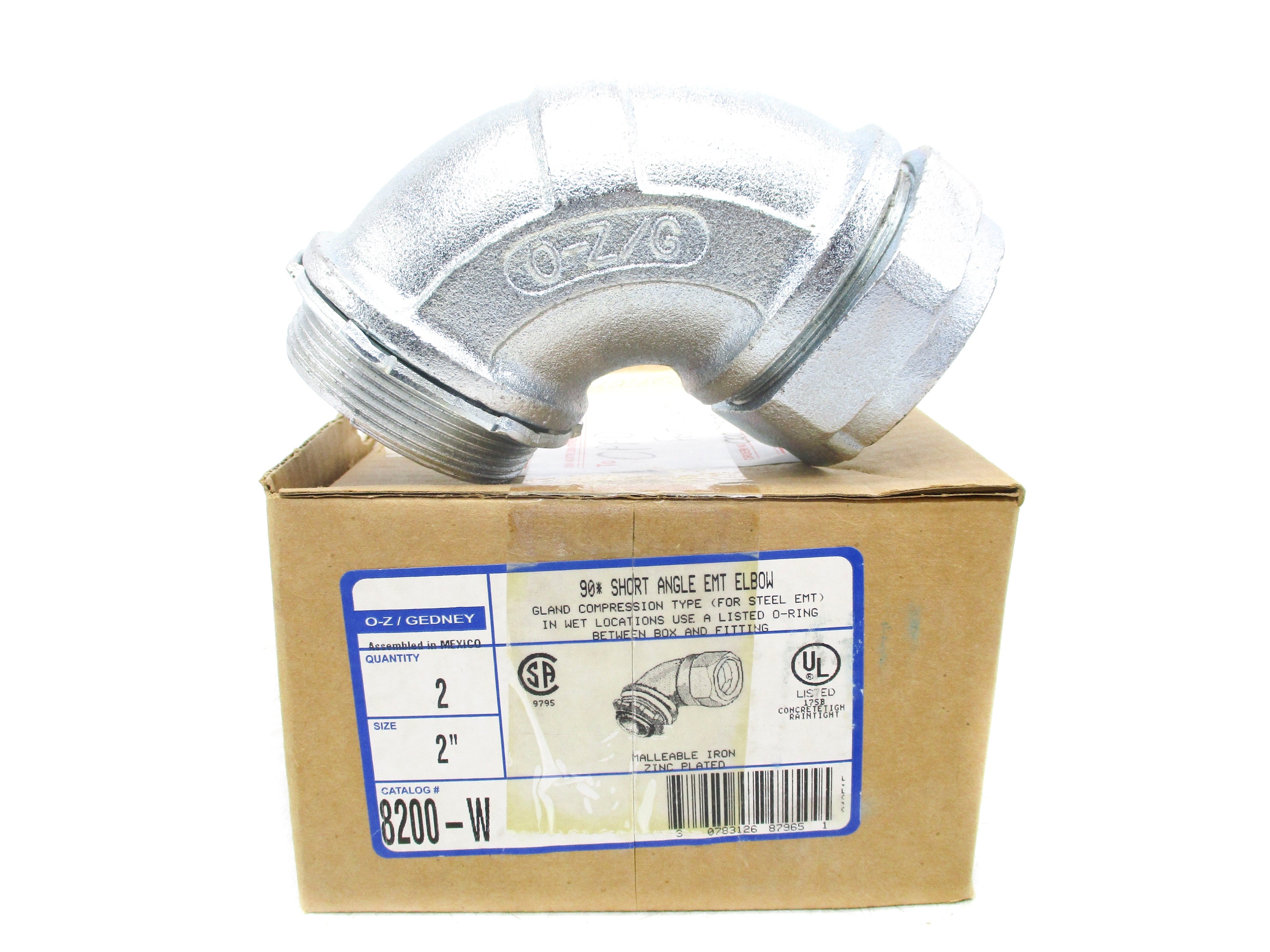 O-Z GEDNEY 8200-W (PKG OF 2) NSMP