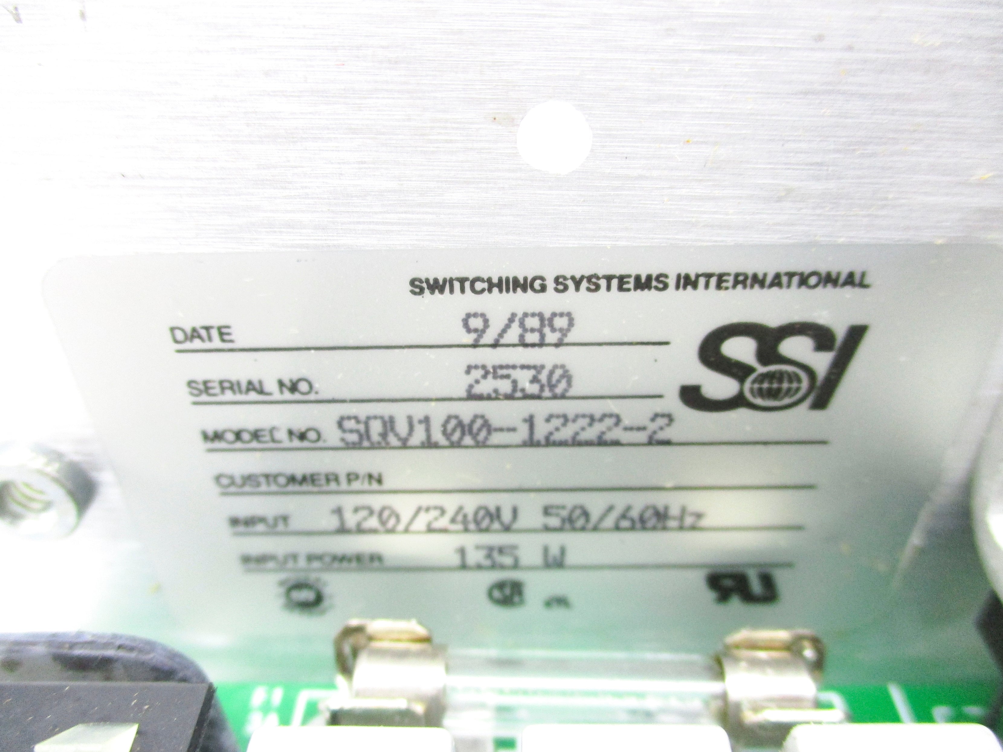 SWITCHING SYSTEMS SQV100-1222-2 NSNP
