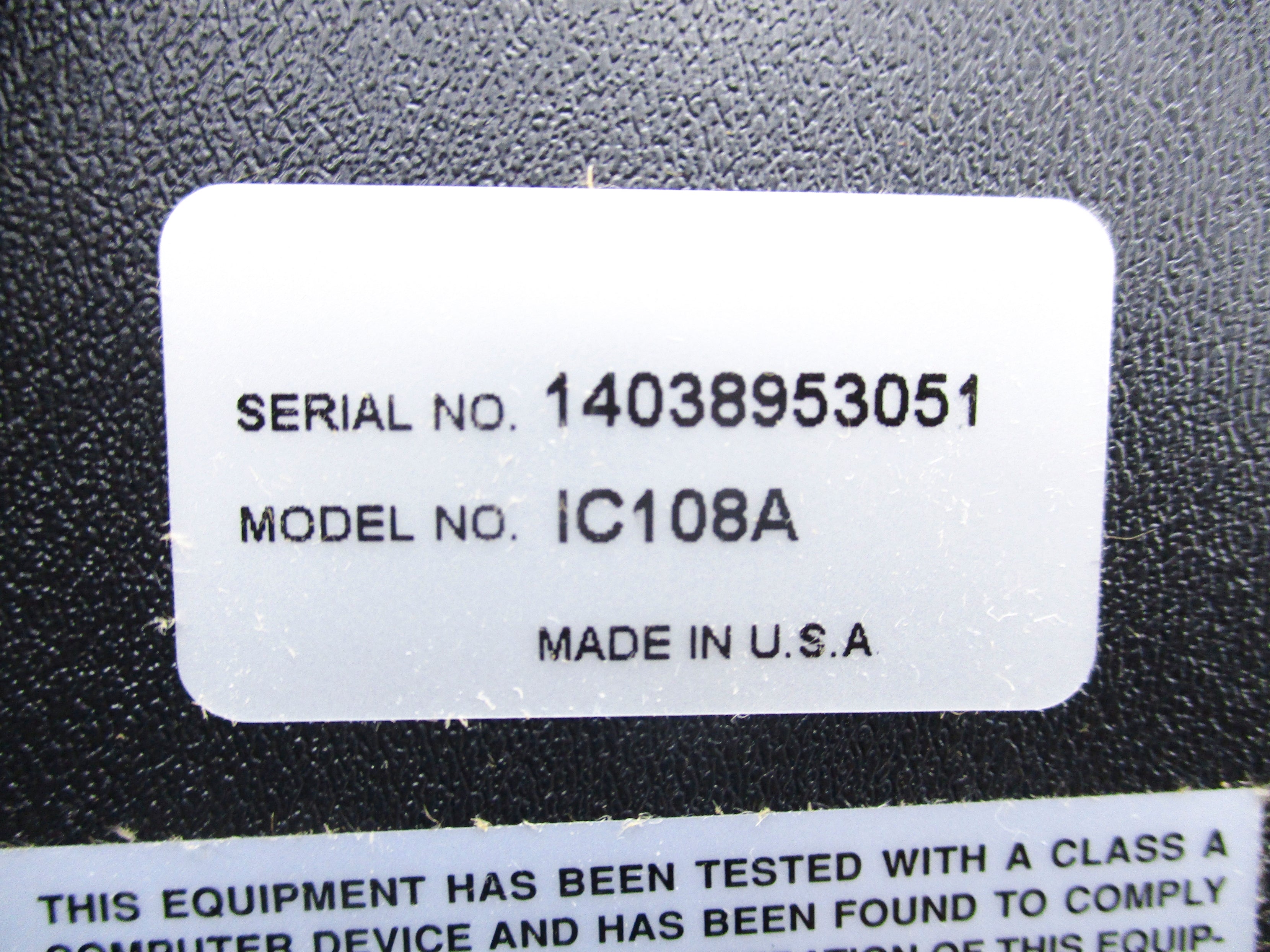 BLACK BOX IC108A NSNP