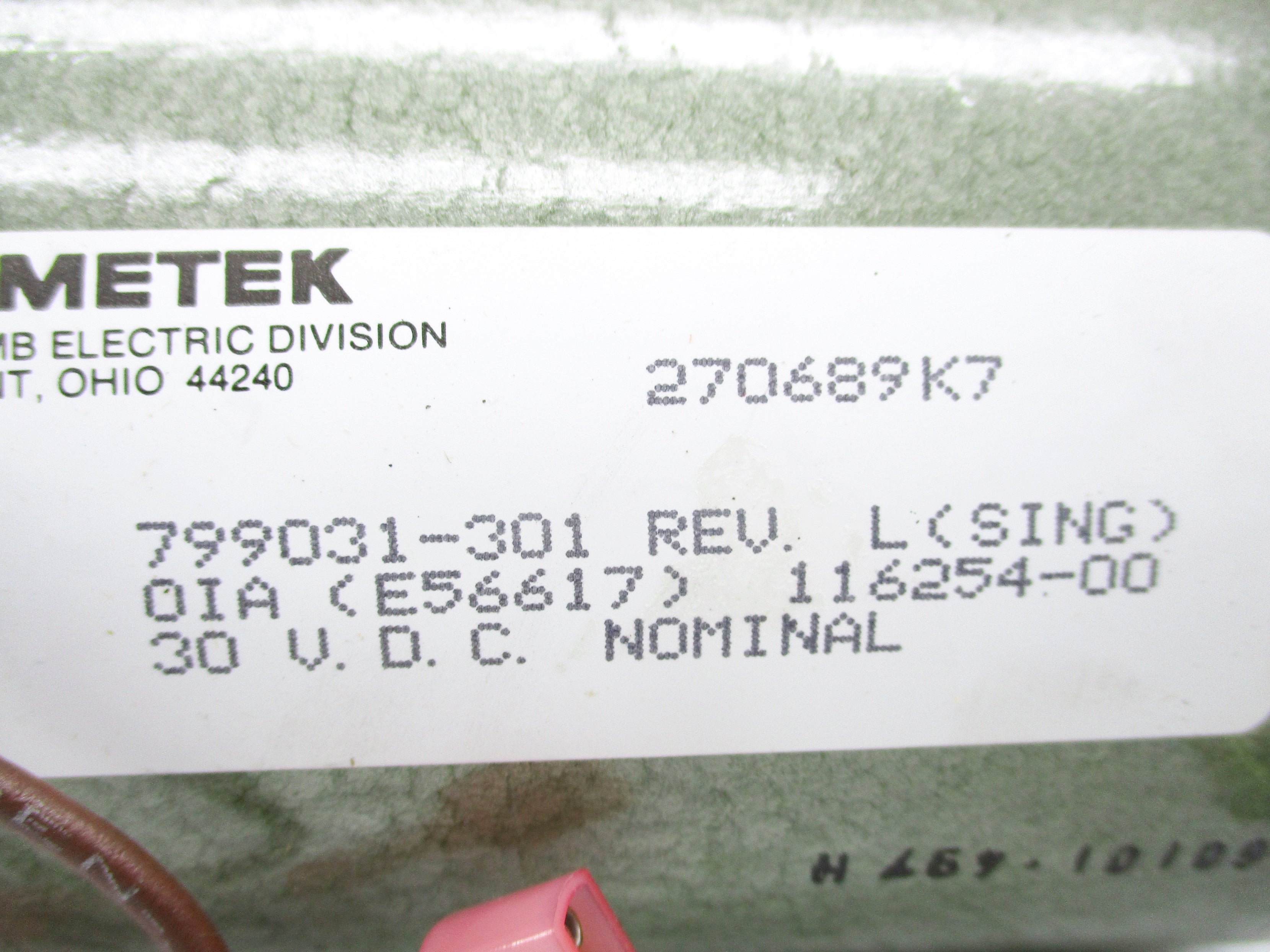 AMETEK 799031-301 NSNP