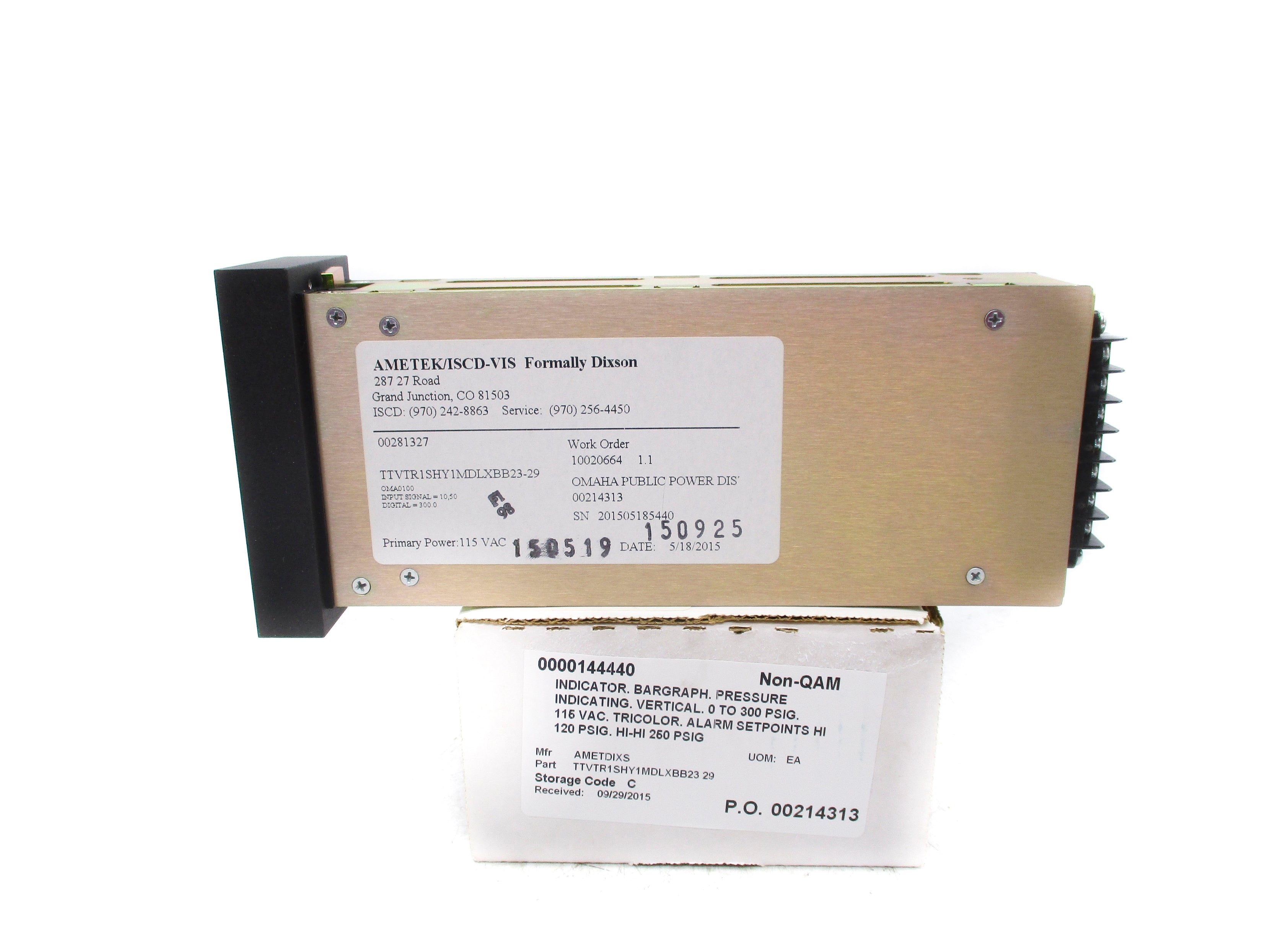 AMETEK TTVTR1SHY1MDLXBB2329 0-30 NSMP