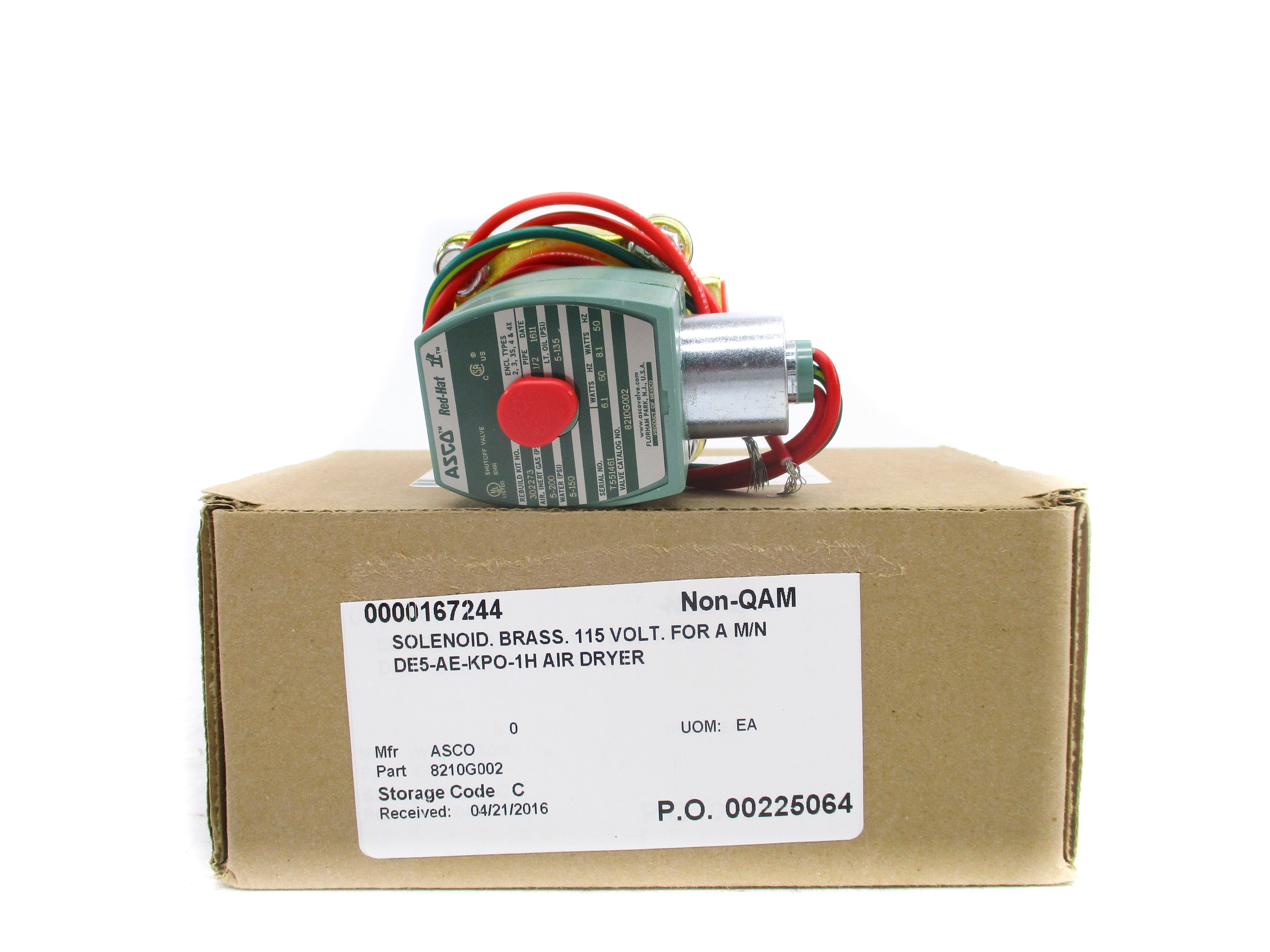ASCO 8210G002 120/60 110/50 5-200PSI NSMP