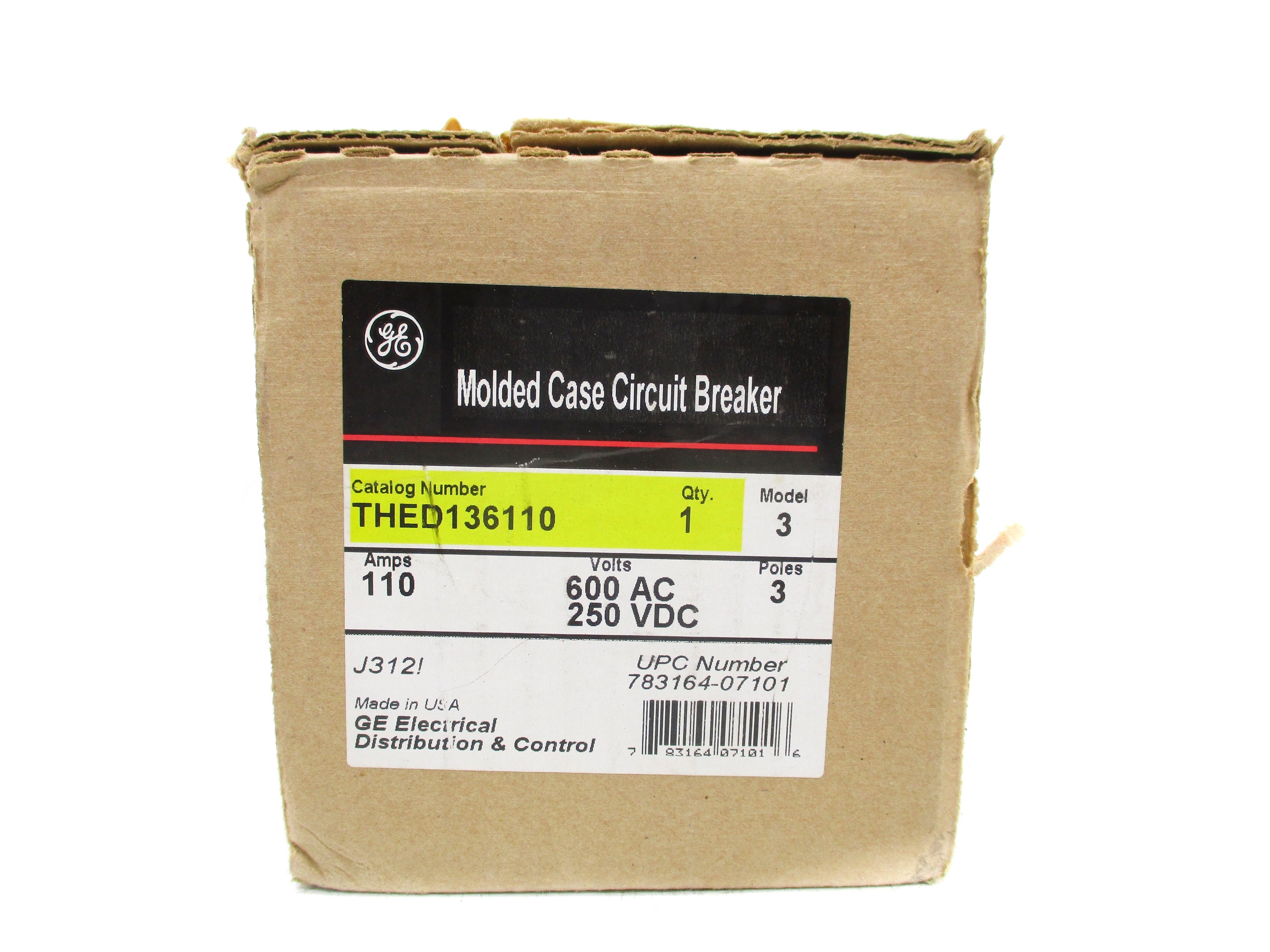 GENERAL ELECTRIC THED136110 110A 600VAC (AS PICTURED) NSMP