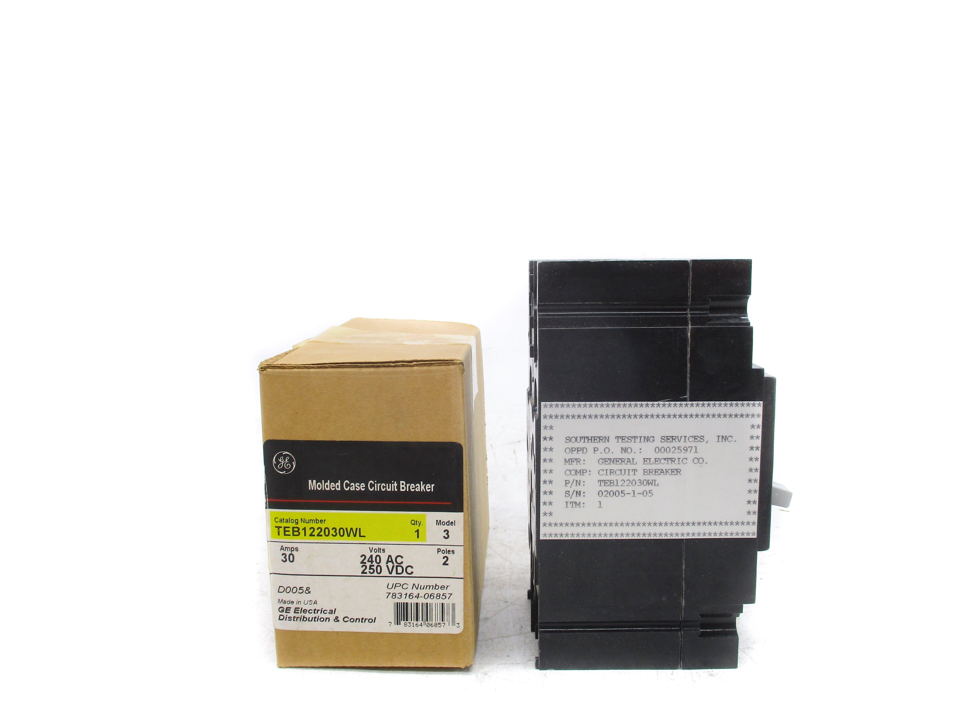 GENERAL ELECTRIC TEB122030WL 240VAC 30A NSMP