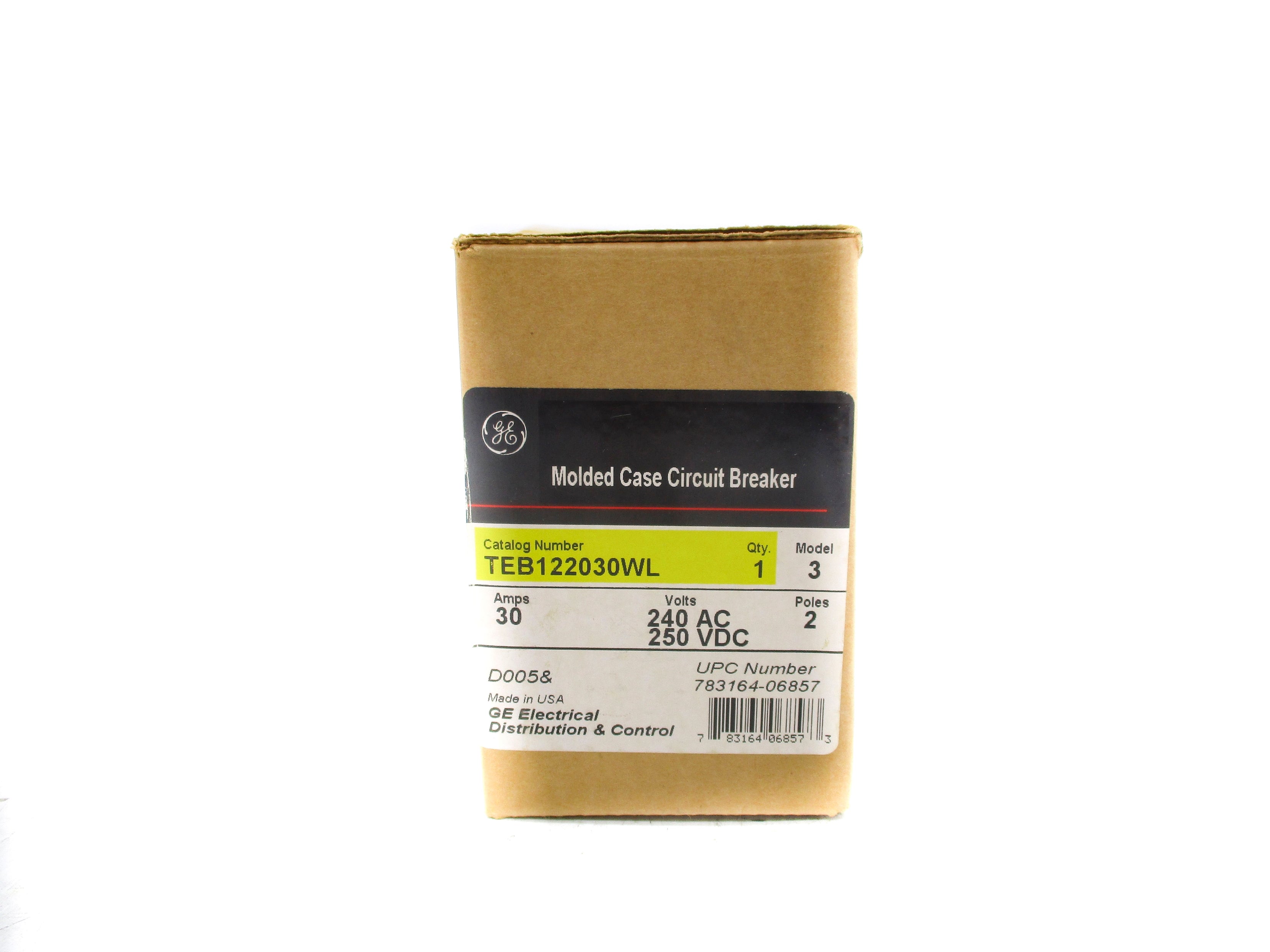 GENERAL ELECTRIC TEB122030WL 240VAC 30A NSMP