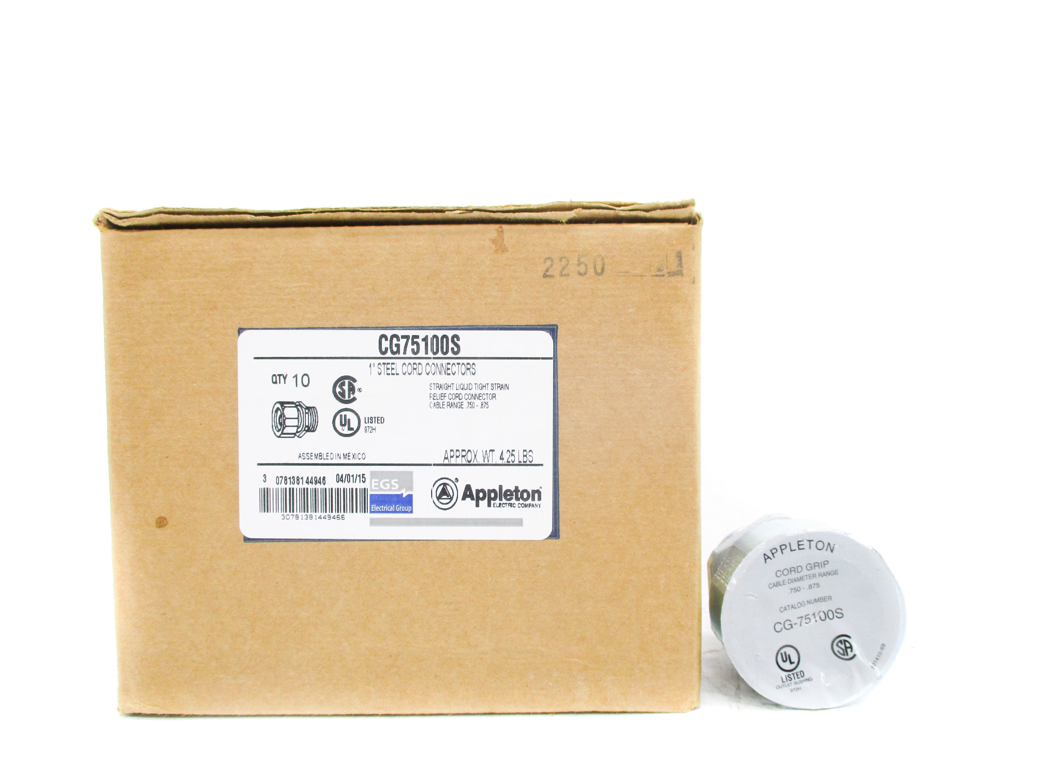 APPLETON CG75100S (PKG OF 10) NSMP
