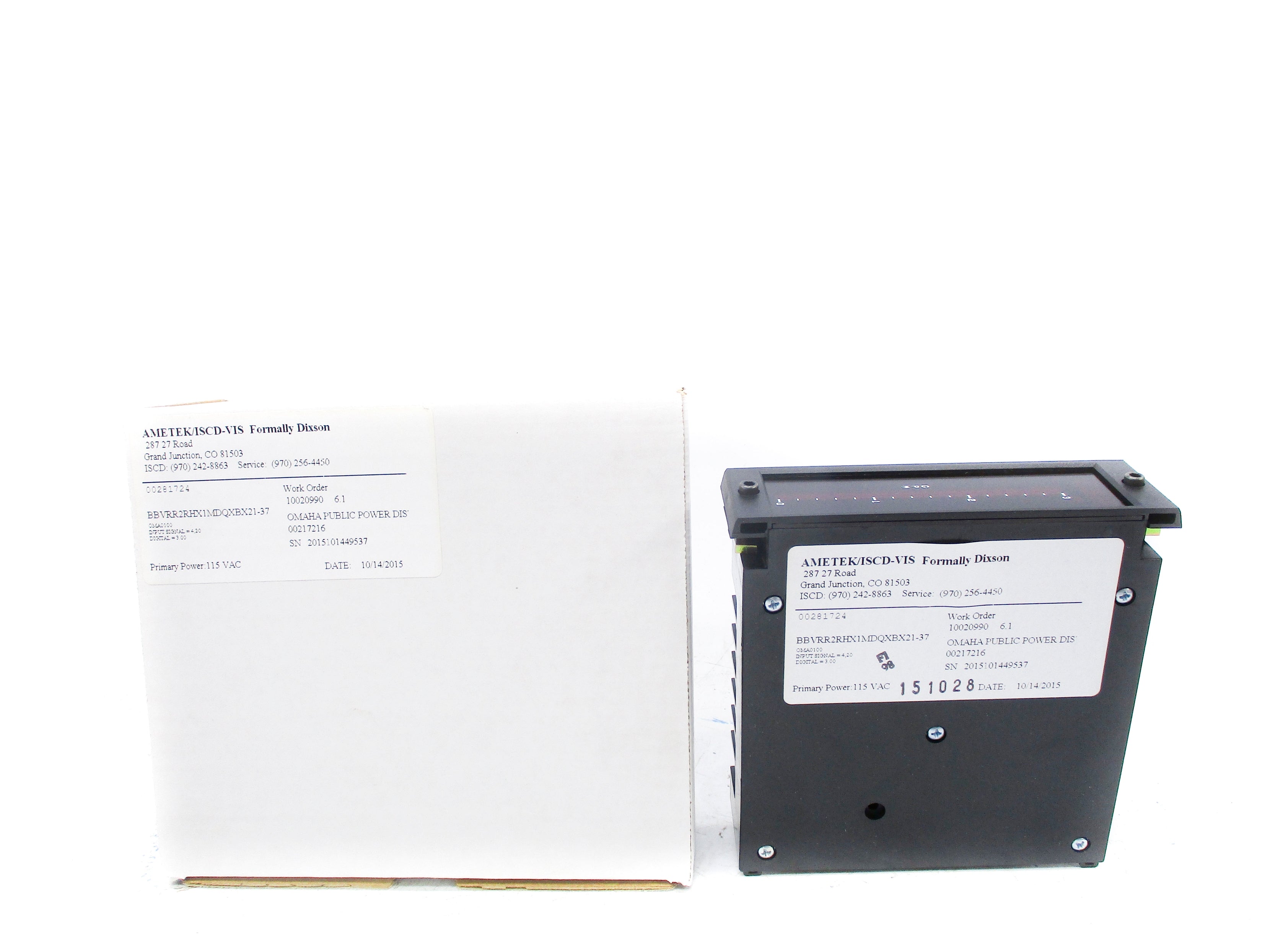 AMETEK BBVRR2RHX1MDQXBX21-37 0-3GPM NSMP