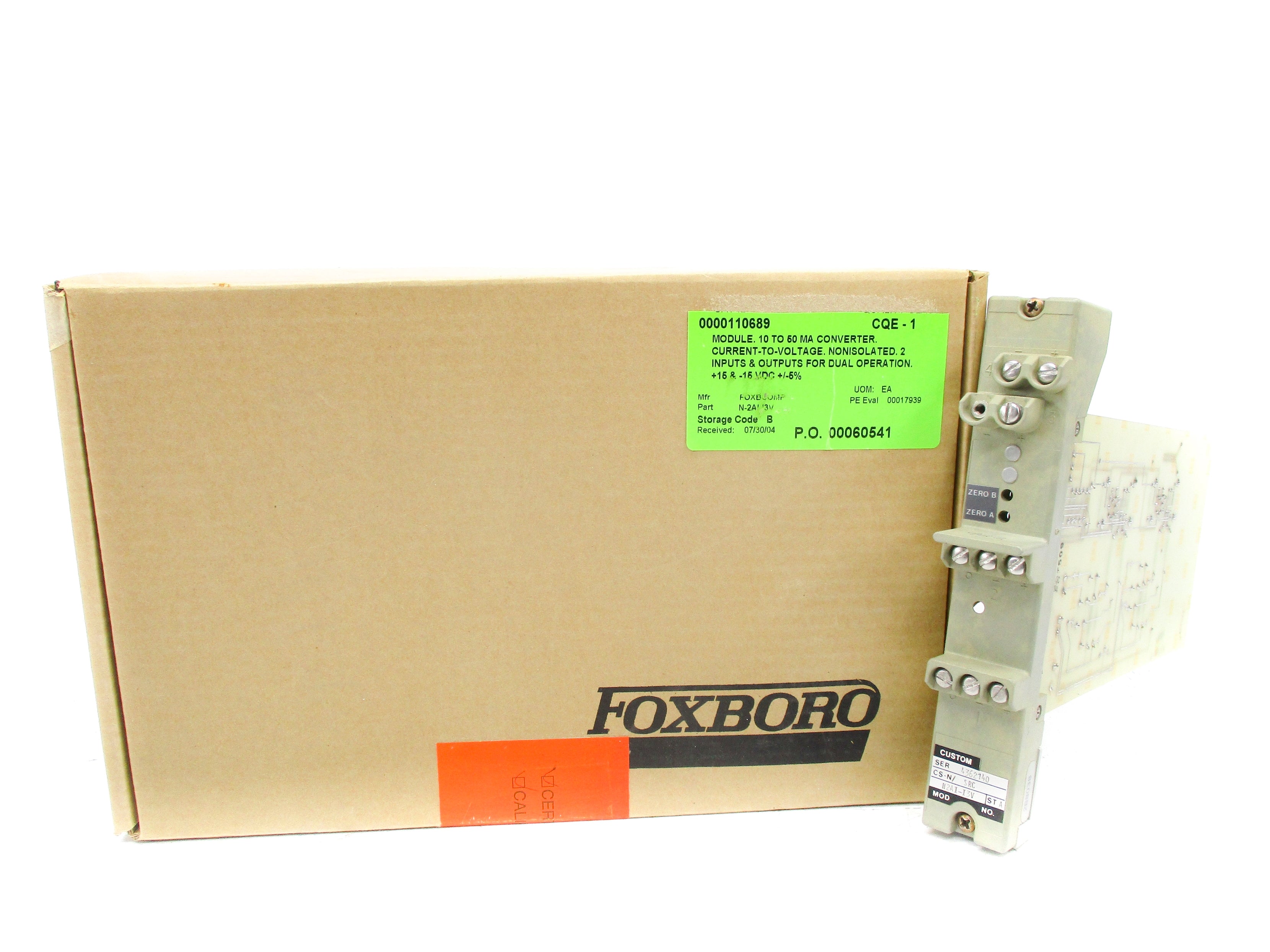 FOXBORO N-2AI-I3V NSMP