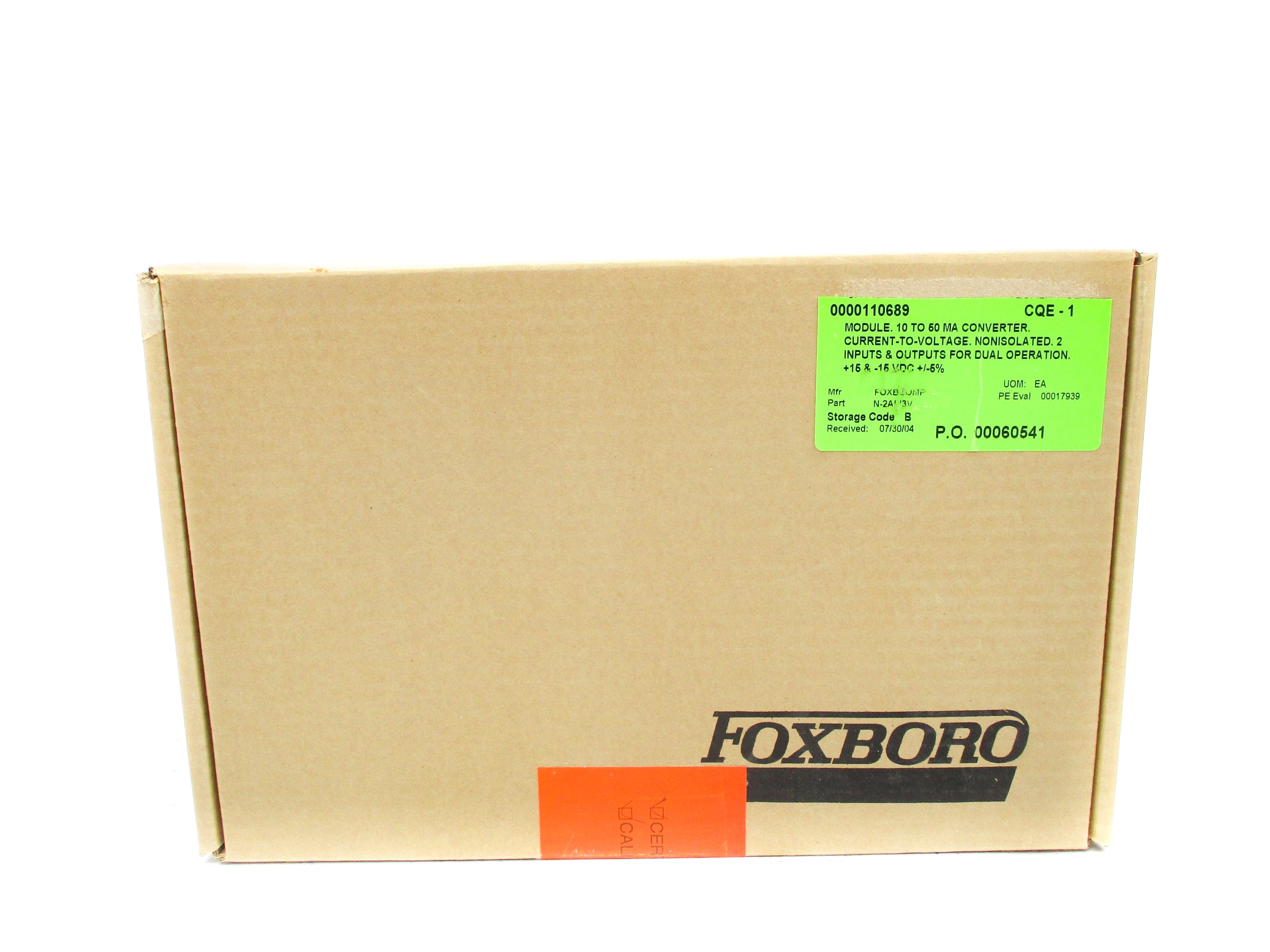 FOXBORO N-2AI-I3V NSMP